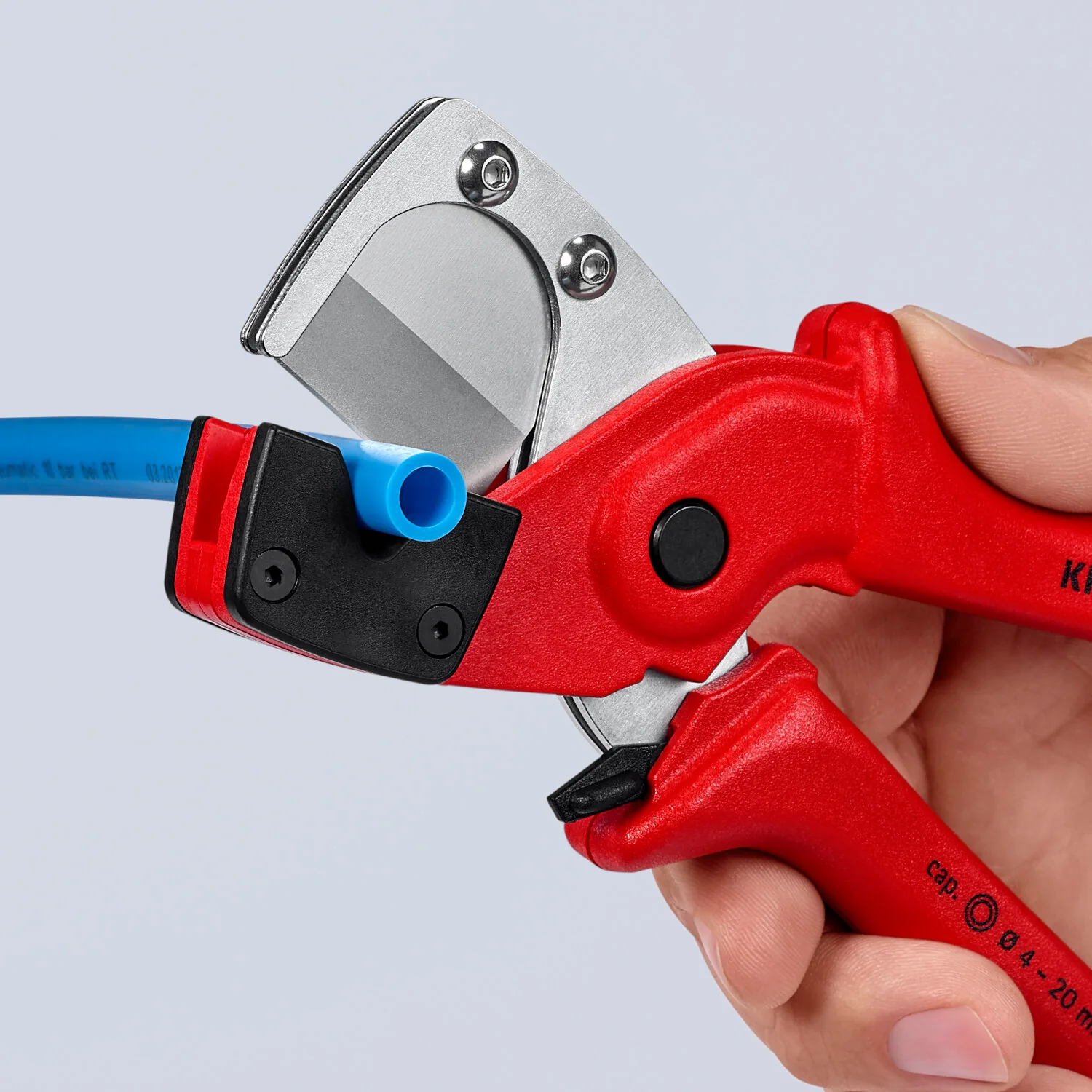 Knipex 90 10 185 SBA Pneumatic Hose Cutter, 7 1/4" - Image 7