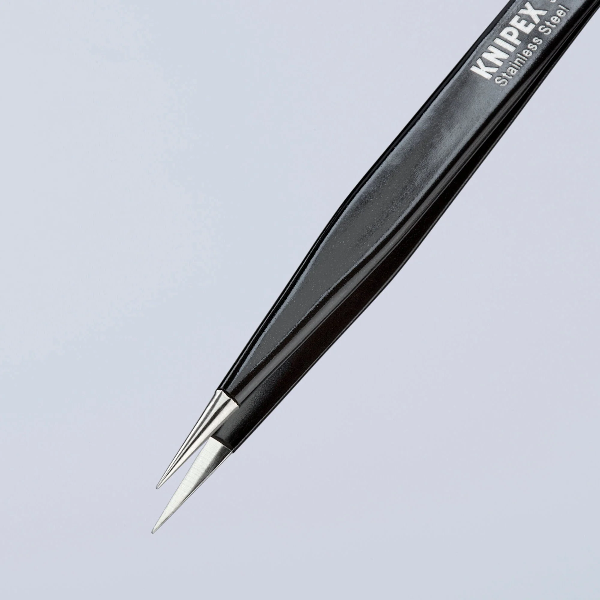 Knipex 92 21 01 ESD 5" Stainless Steel Gripping Tweezers-Needle-Point Tips-ESD - Image 5
