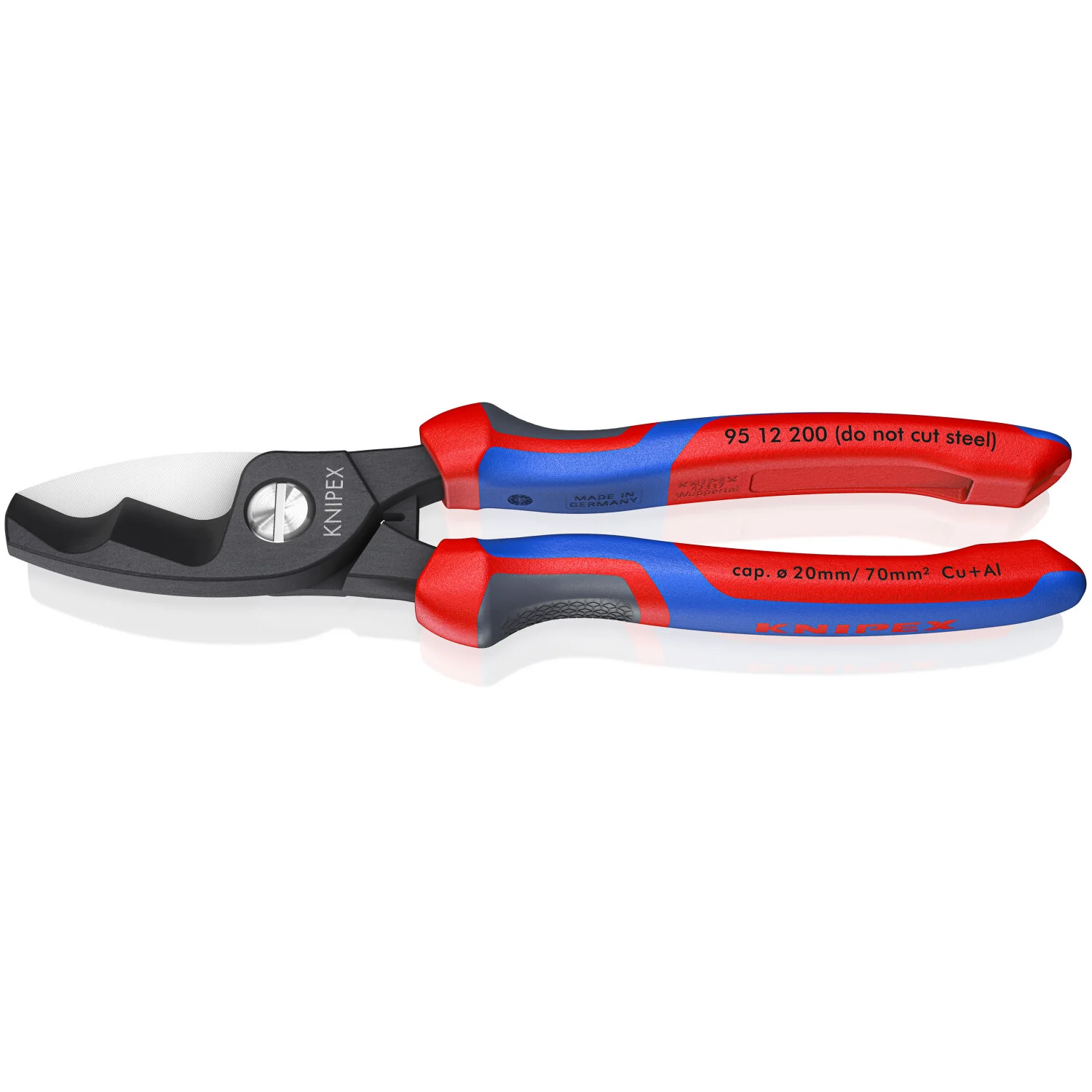 Knipex 95 12 200 KnipeXtend Cable Shears - Twin Cutting Edges, 8" - Image 3
