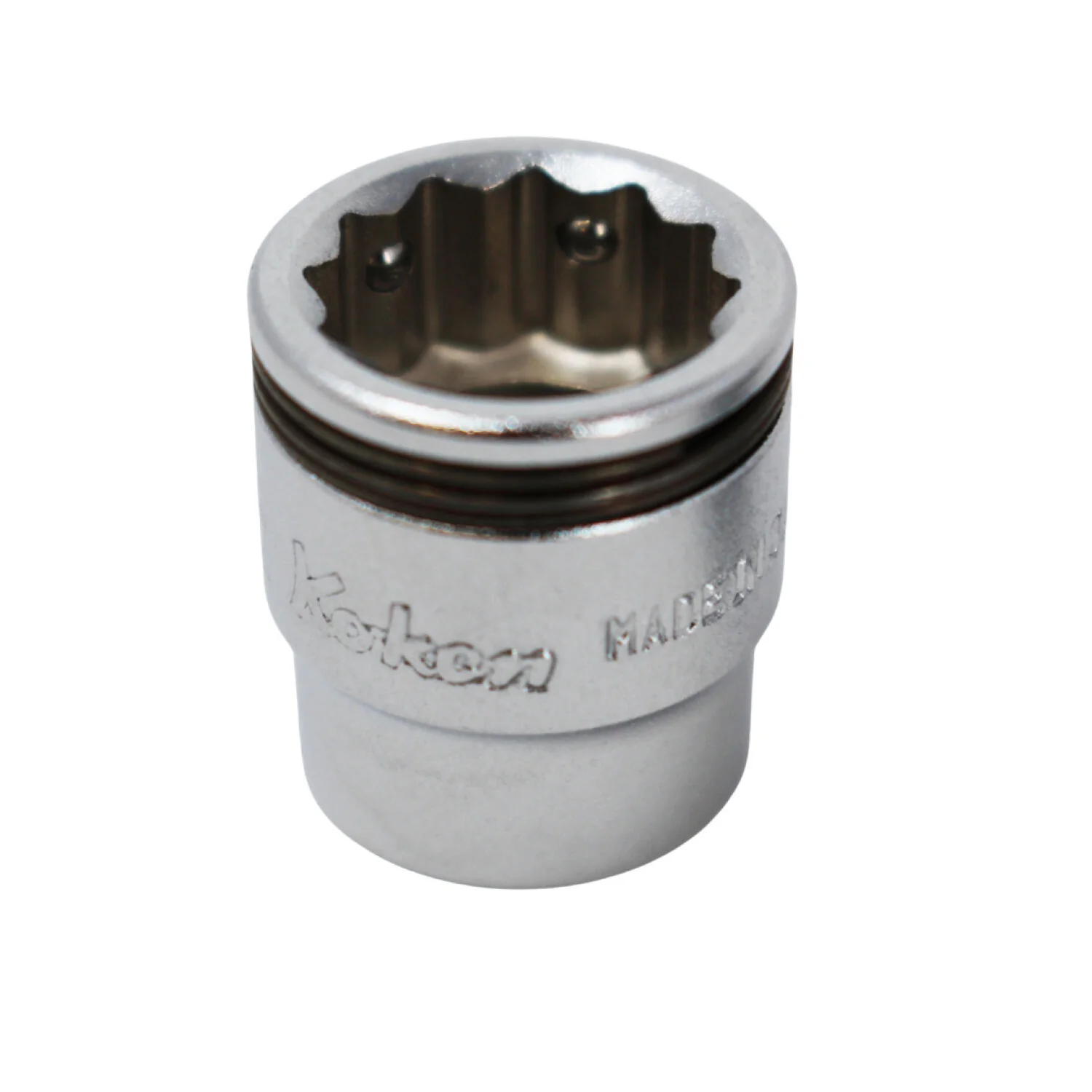 Ko-ken 2455AS-7/16 1/4 Sq. Dr. 12 point Short SAE Nut Grip Socket - 7/16