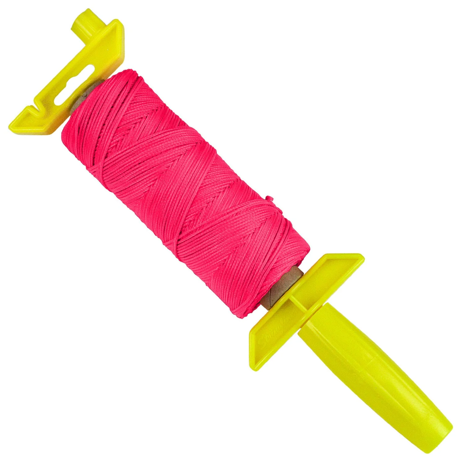 Kraft Tool BC355W Fluorescent Pink Braided Nylon Line - 500' on EZ-Winder