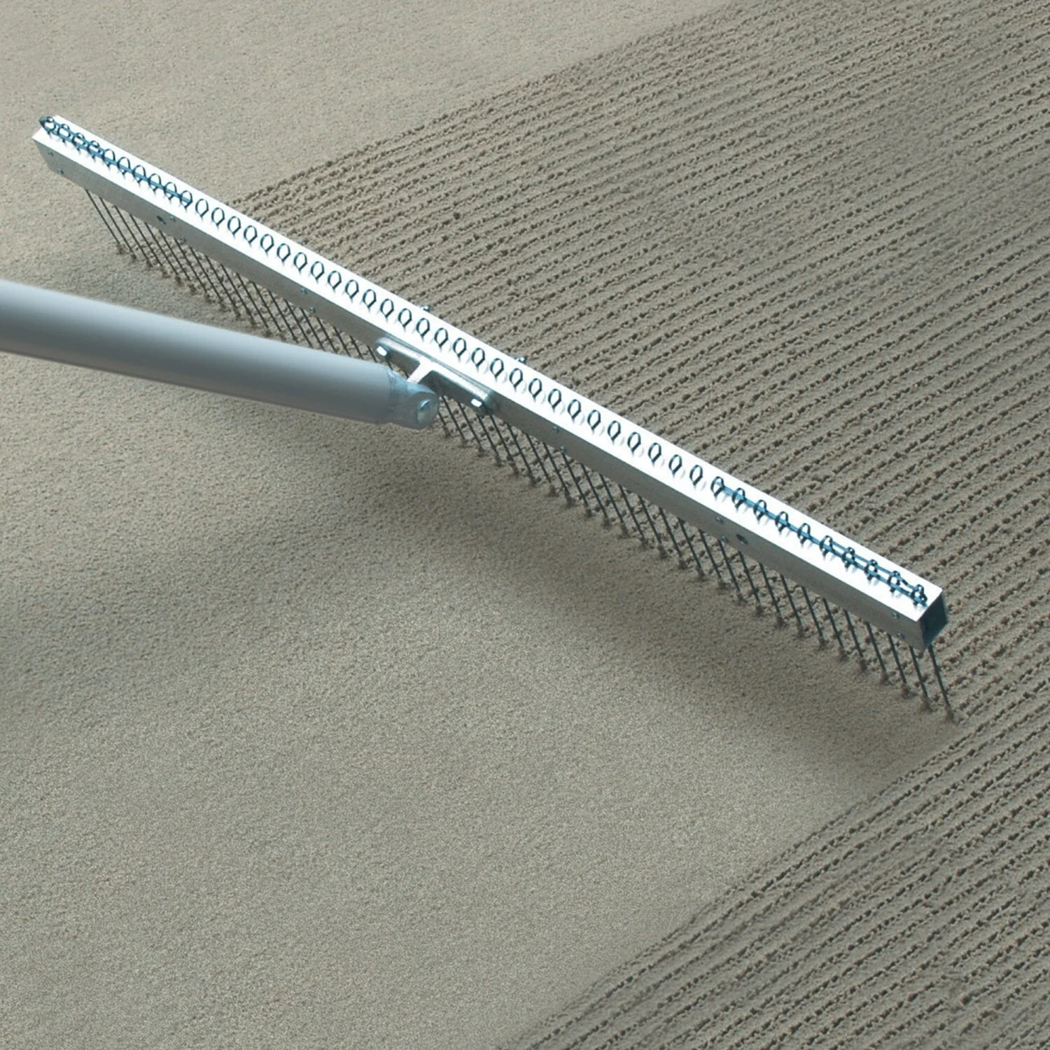 Kraft Tool CC198-1 48" Flat Wire Texture Broom - 1" Spacing - Image 2