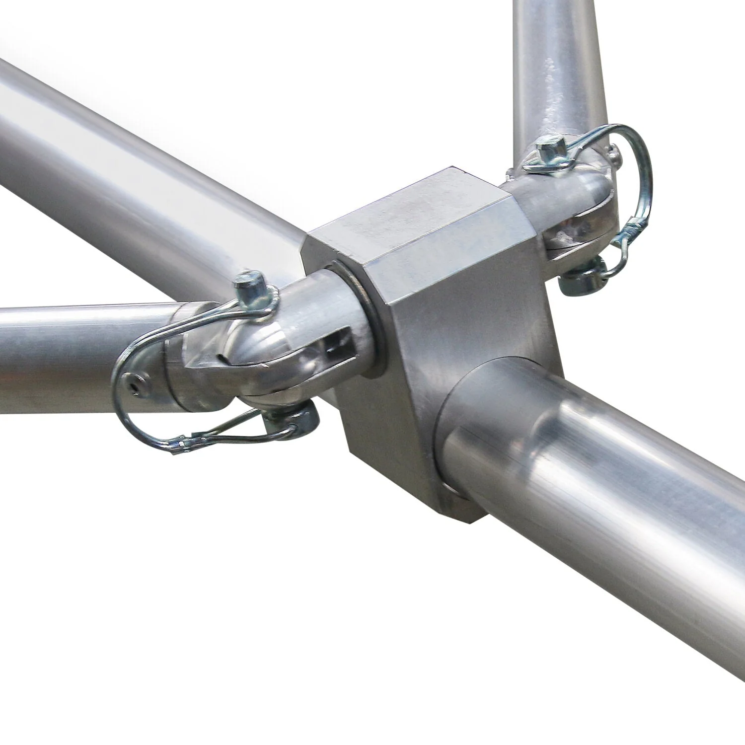 Kraft Tool CC718 10'x5"x2" Round End Magnesium Check Rod with Bracket, Braces, and Handle - Image 5