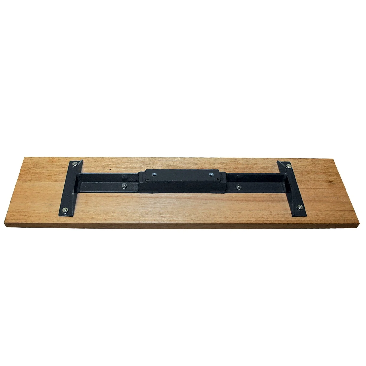 Kraft Tool CC986 48"x7-1/4" Cali Mahogany Wood Bull Float with 2-hole Bracket Bar