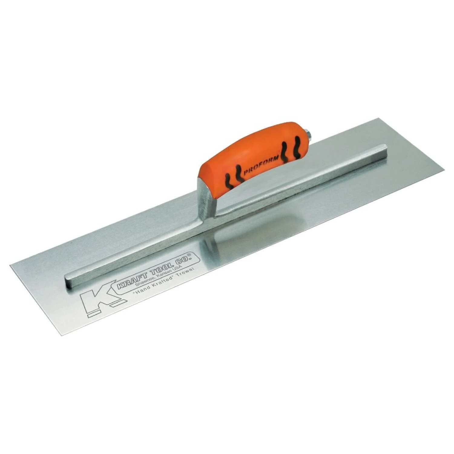 kraft Tool CF225PF 18" x 3-1/2" Carbon Steel Cement Trowel with ProForm Handle