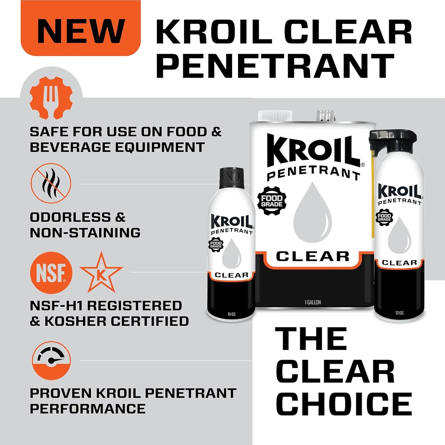Kroil CKS132ST Clear Food Grade Penetrating Oil SprayTech 360° Nozzle & Straw - Image 6