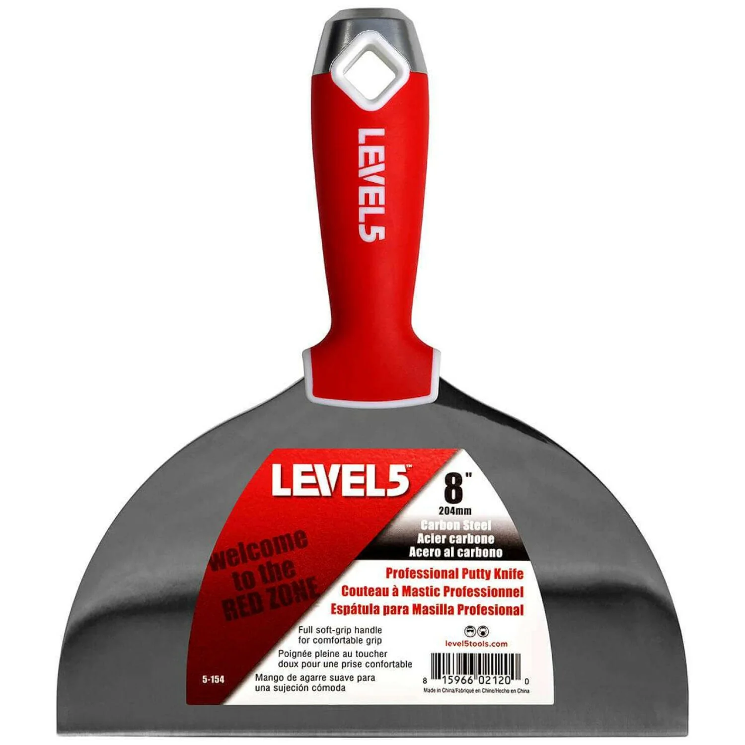 Level5 5-154 8" Carbon Steel Joint Knife w/ Soft Grip Handle
