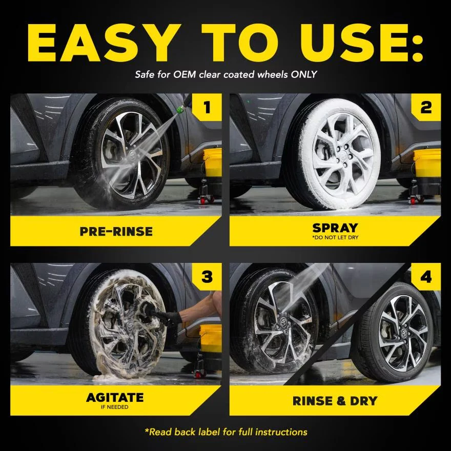 Meguiar's G250320 Hot Rims Foaming Wheel & Tire Cleaner - Quickly Powers Through Brake Dust and Grime - Image 6