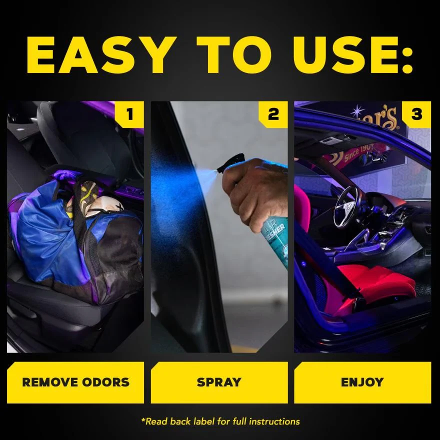 Meguiar's G250608 Air Re-Fresher Odor Fighting Spray - New Car Scent - Refresh & Instantly Fight Off Odors - Image 6