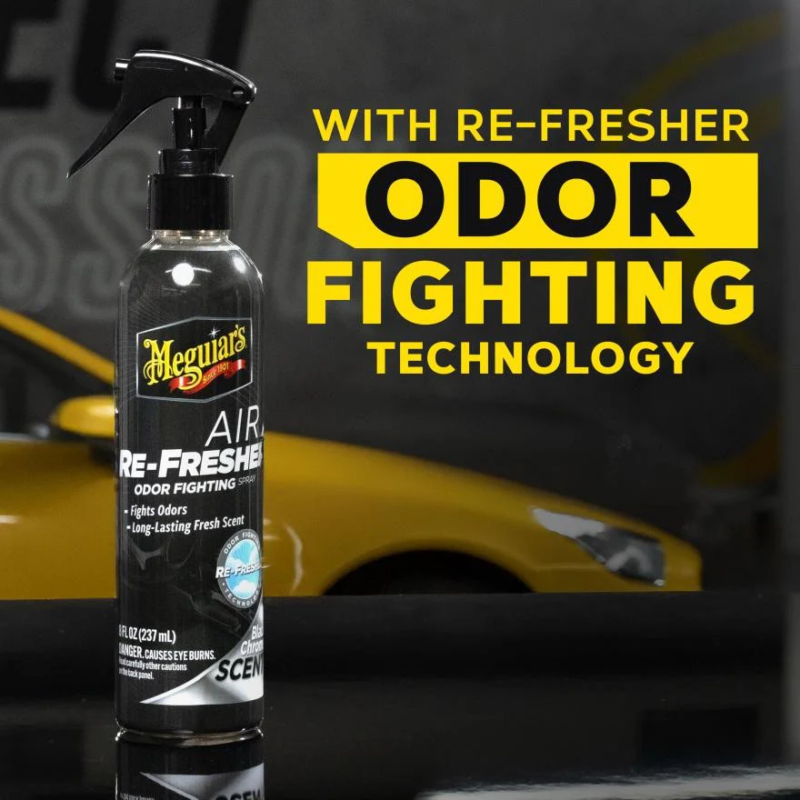 Meguiar's G250708 Air Re-Fresher Odor Fighting Spray - Black Chrome Scent - Refresh & Instantly Fight Odors - Image 5