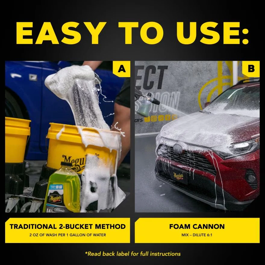 Meguiar's G55253 Hybrid Ceramic Starter Kit - Detailing Kit Includes Car Wash, Wax, Detailer, & Tire Shine - Image 7