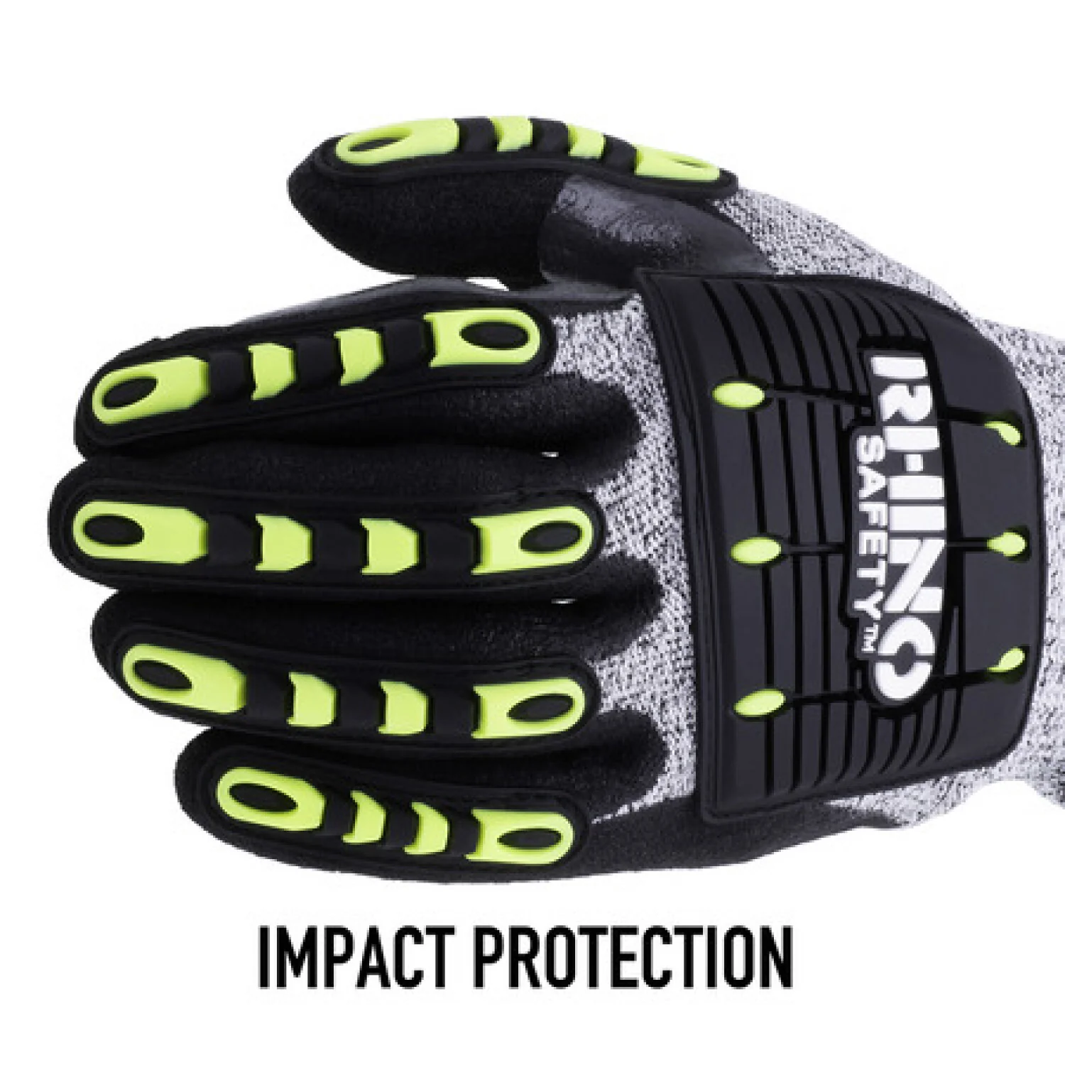 NSI GLV-800XL White/Black Nylon A4 Cut-Resistant Gloves, Nitrile Palm, XL - Image 6