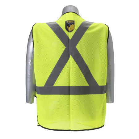 NSI SV-600-UCX 5-Point Breakaway Safety Vest, High Visibility Yellow, Pockets - Image 3
