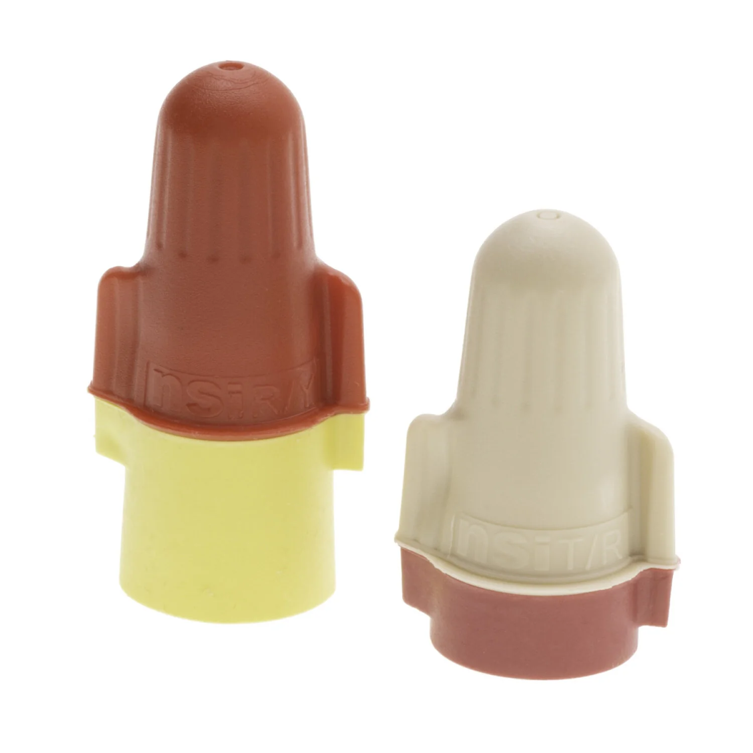 NSI TM-TR-100P Tan/Red Premium Wire Connector, 18-12 AWG Range, 100PC Pouch - Image 2