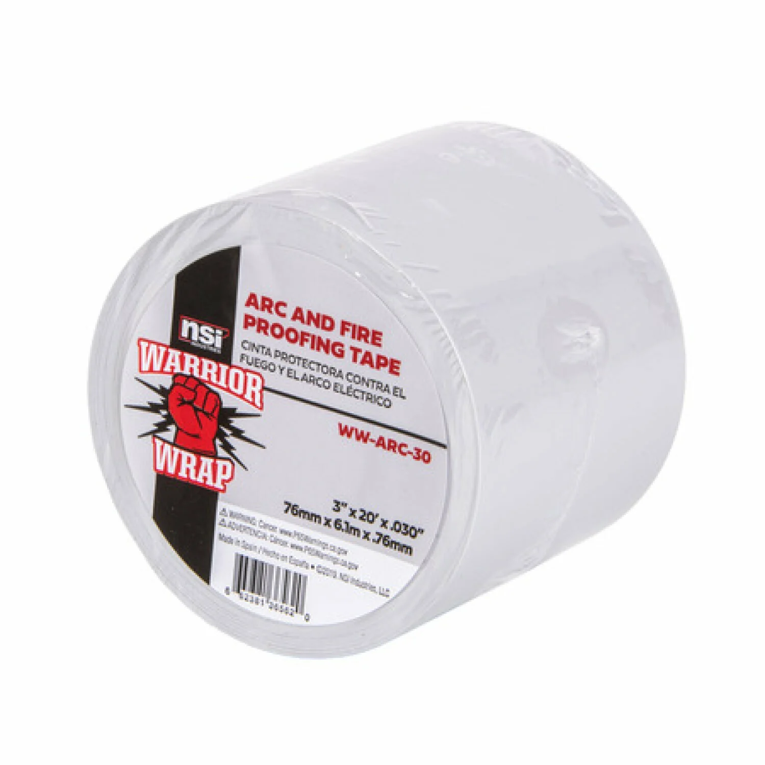 NSI WW-ARC-30 Gray Fire-Retardant Arc Proofing Tape, 30mil, 3in Wide, 20ft Long - Image 5