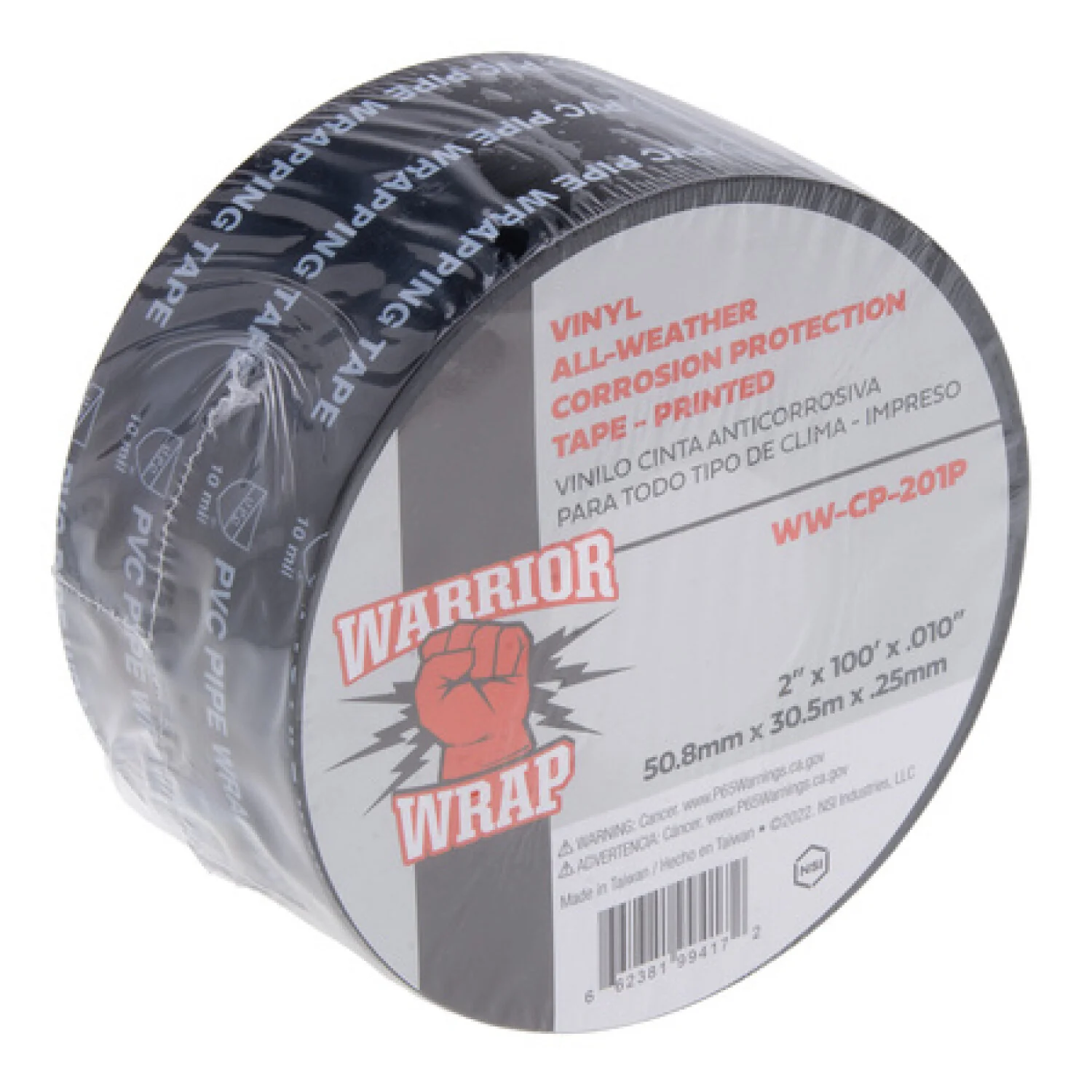 NSI WW-CP-201P Black All-Weather Corrosion Protection Tape, Printed, 100ft Long - Image 10
