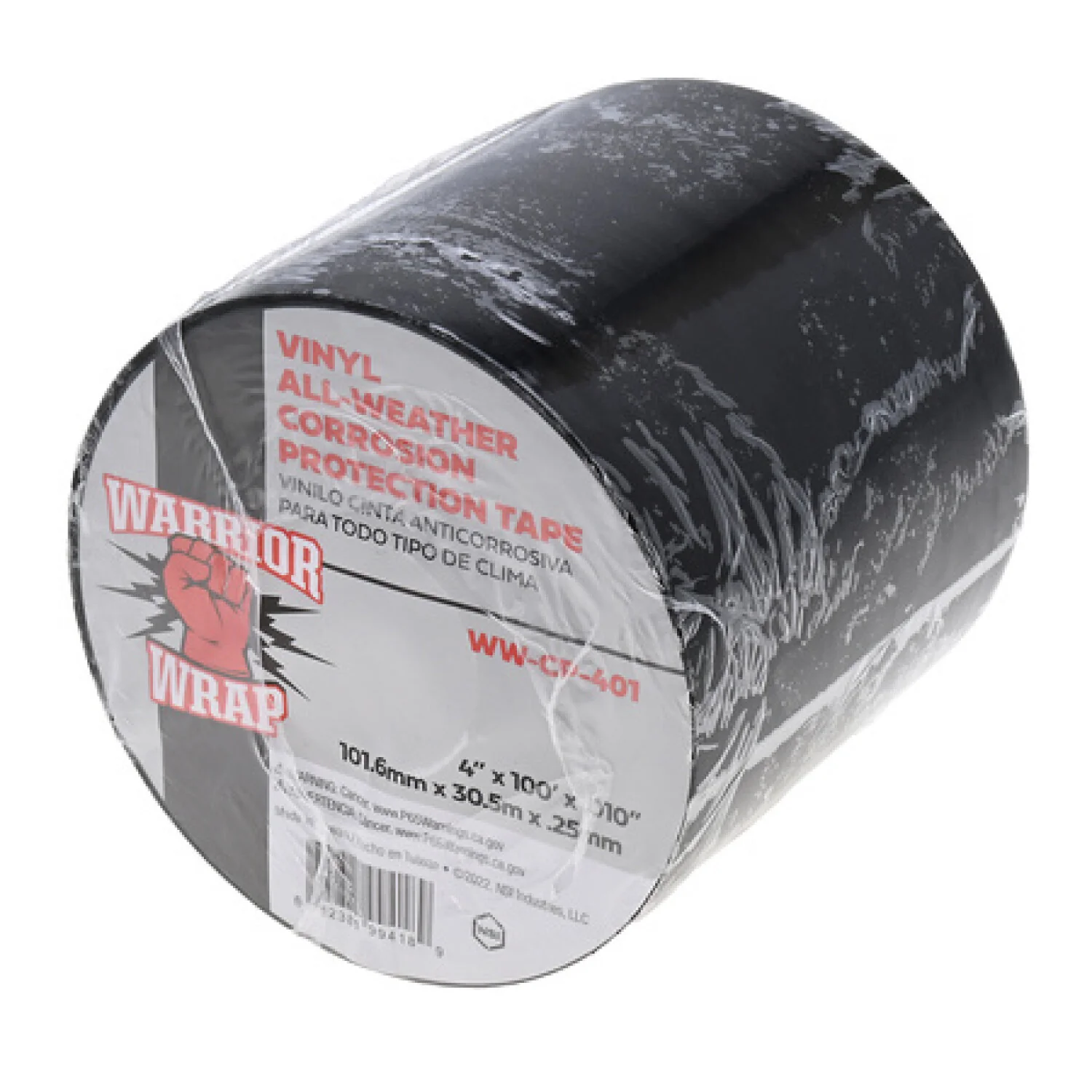 NSI WW-CP-401 Black All-Weather Corrosion Protection Tape, 4in Wide, 100ft Long - Image 3