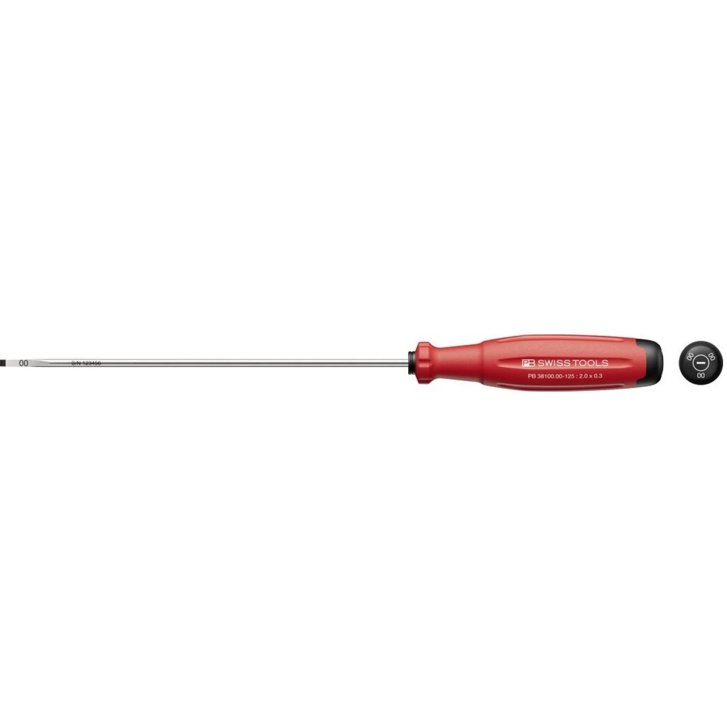 PB Swiss PB 38100.00-125 SwissGrip Evo Slotted Screwdriver 2.0 x 0.3