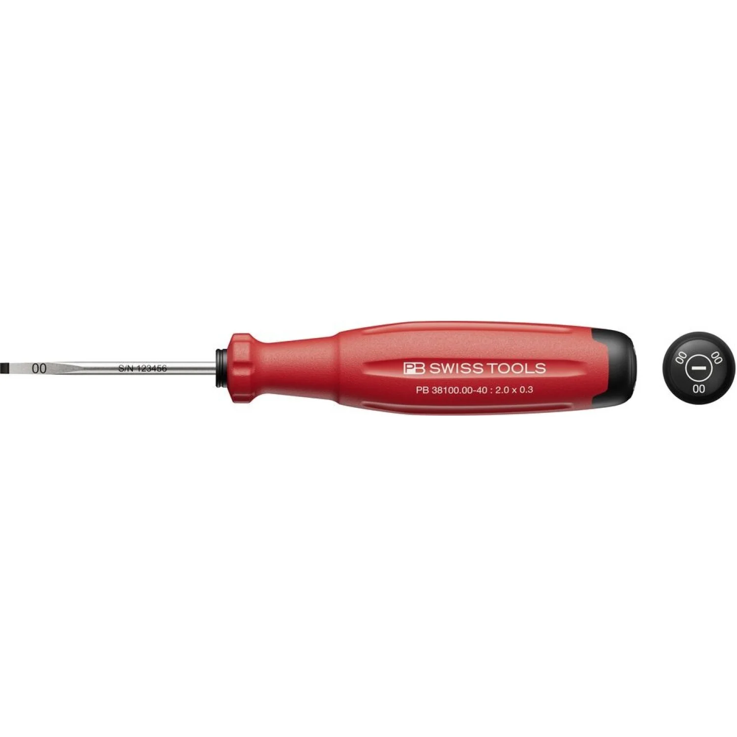 PB Swiss PB 38100.00-40 SwissGrip Evo Slotted Screwdriver 2.0 x 0.3