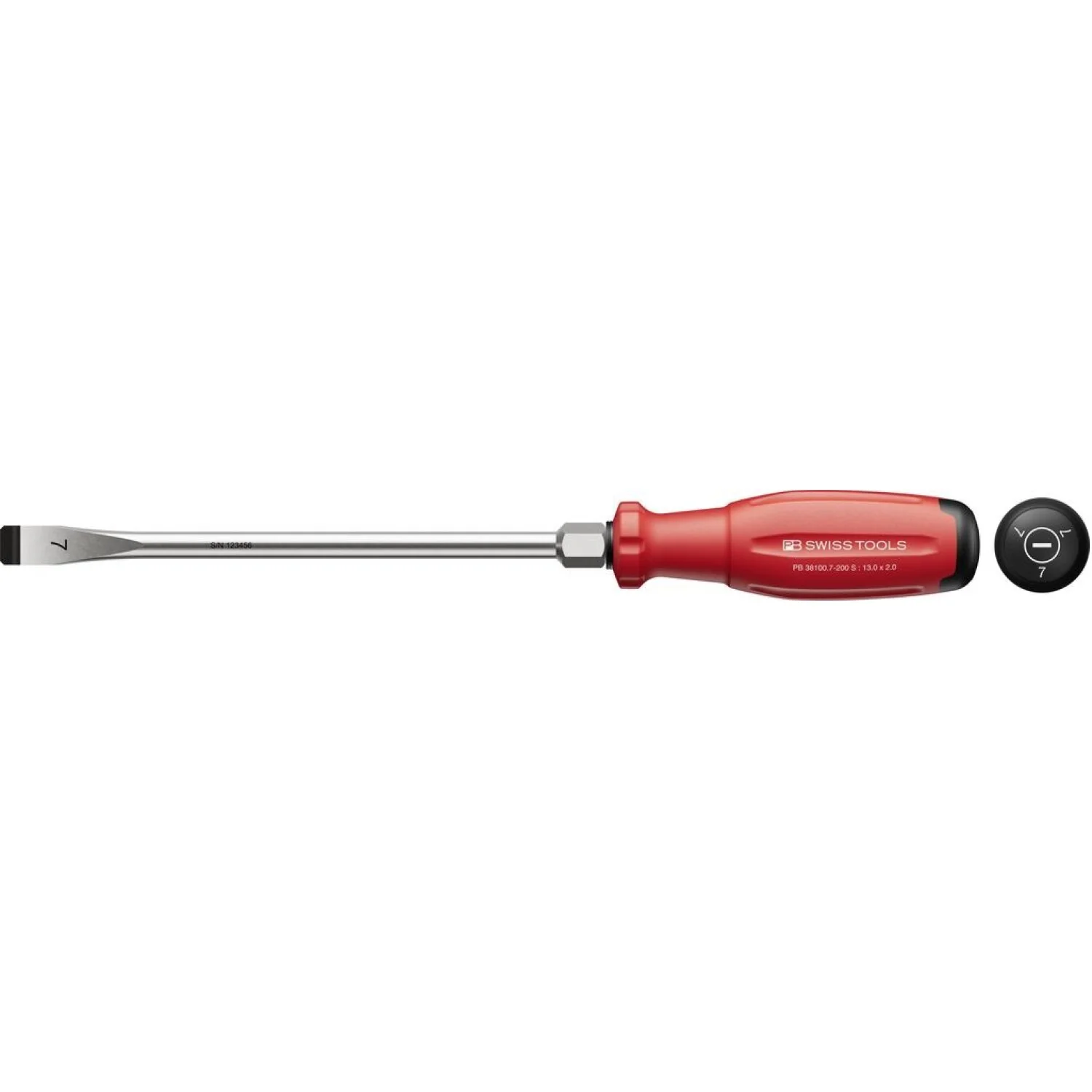 PB Swiss PB 38100.7-200 S SwissGrip Evo slotted screwdriver 13.0 x 2.0