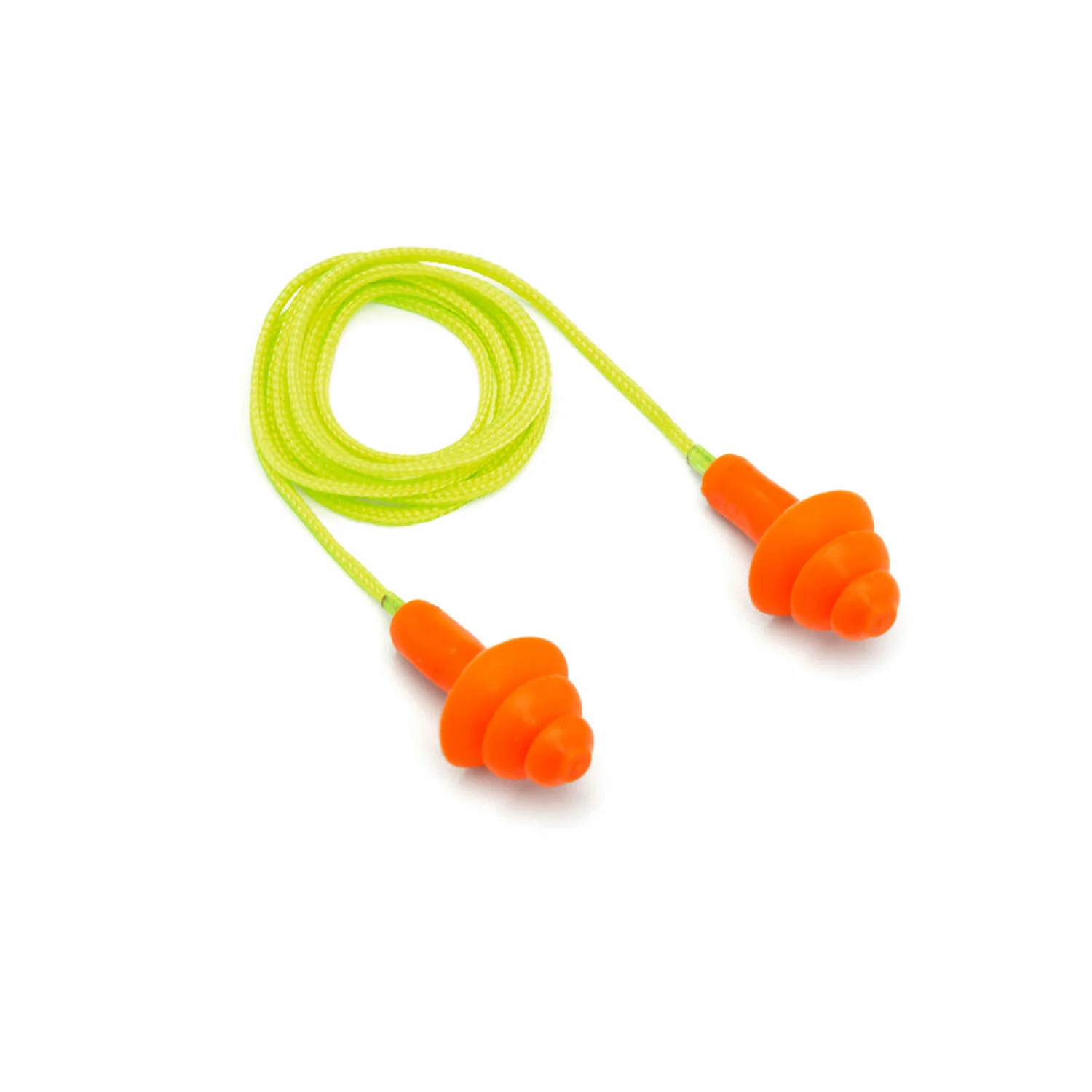 Pyramex RP3001PC Yellow corded Reusable Orange Earplug - NRR24dB - Individual Plastic Case-Pack Of 30
