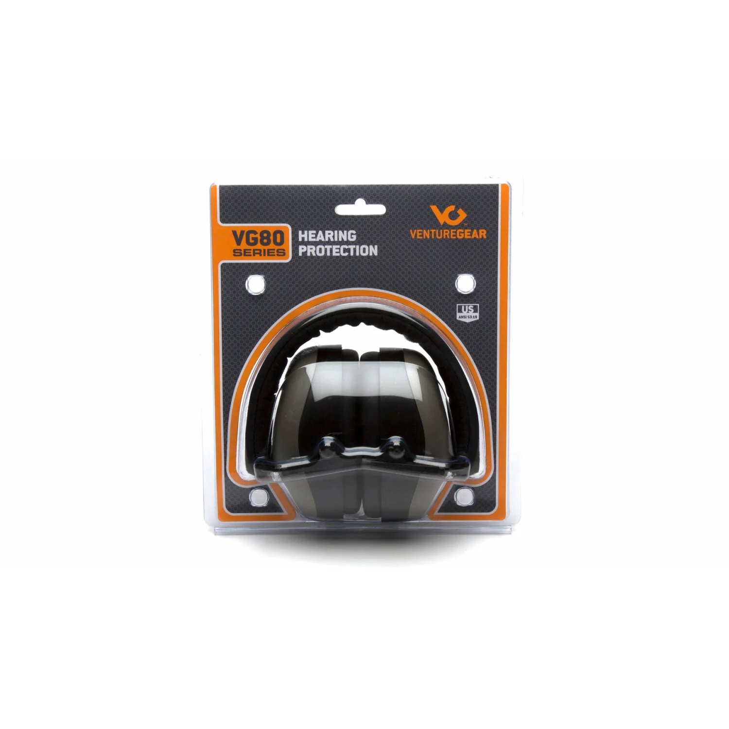 Pyramex VGPM8010C Gray Earmuff NRR 26 dB Low Profile Hearing Protector - VG Clamshell - Image 2