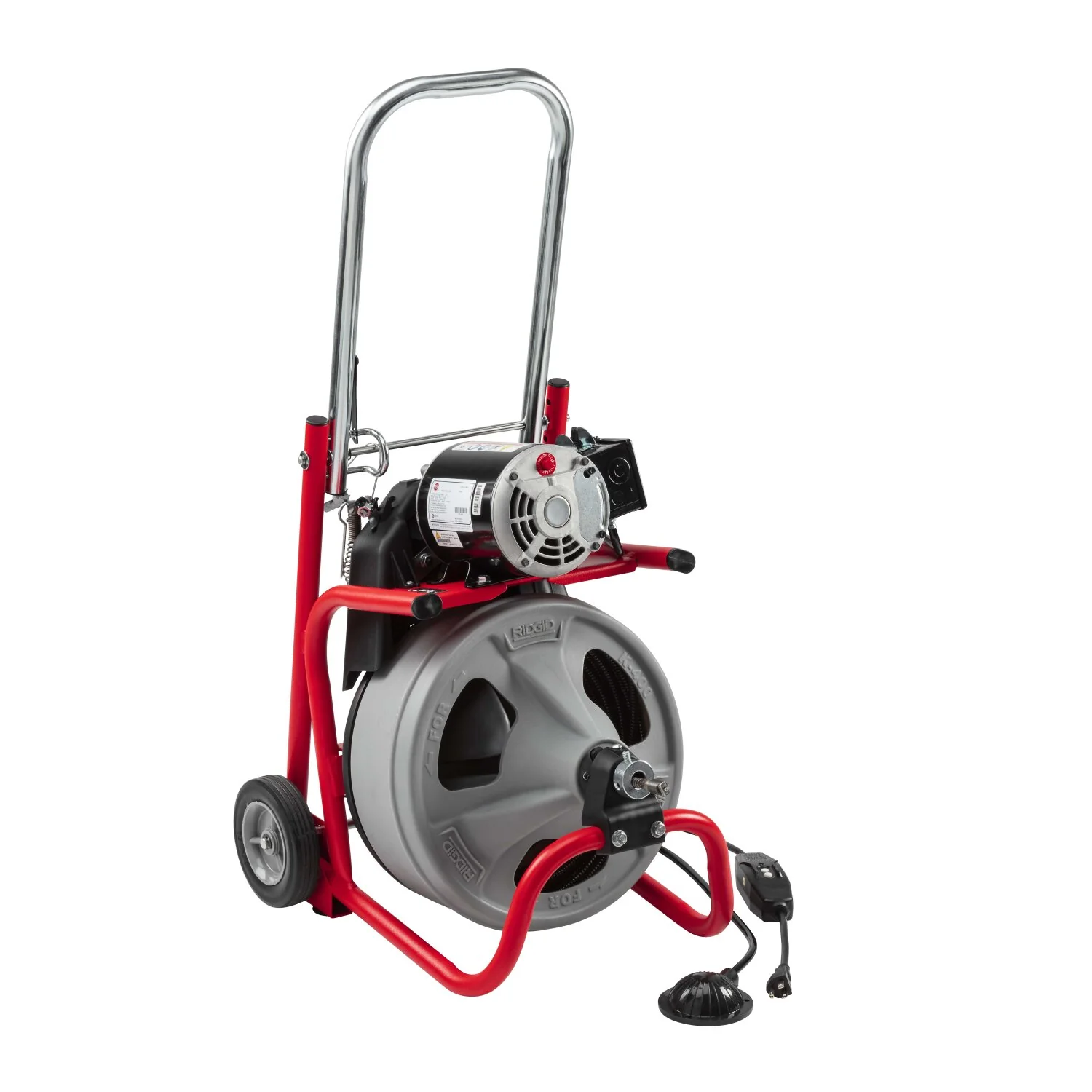 Ridgid 26993 K-400 Machine with Gloves & Std. Equipment: C-31 IW 3/8" x 50' (10 mm x 15.2 m) Solid Core (Integral Wound) Cable, T-260 Tool Set Includes: T-202 Bulb Auger - Image 4