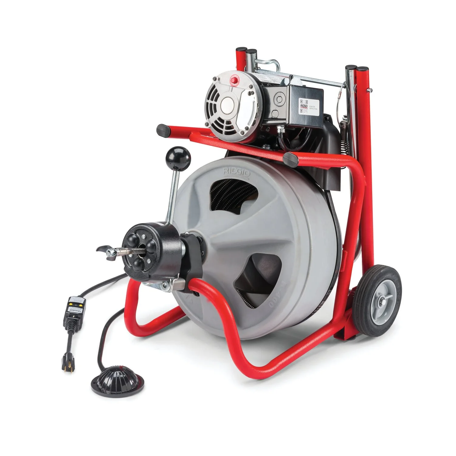 Ridgid 26993 K-400 Machine with Gloves & Std. Equipment: C-31 IW 3/8" x 50' (10 mm x 15.2 m) Solid Core (Integral Wound) Cable, T-260 Tool Set Includes: T-202 Bulb Auger - Image 8