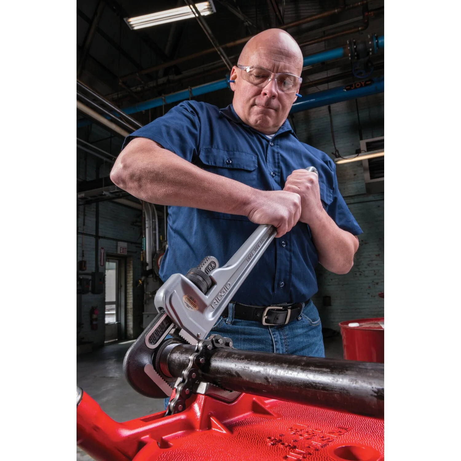 Ridgid 31105 24" Aluminum Straight Pipe Wrench - Image 7