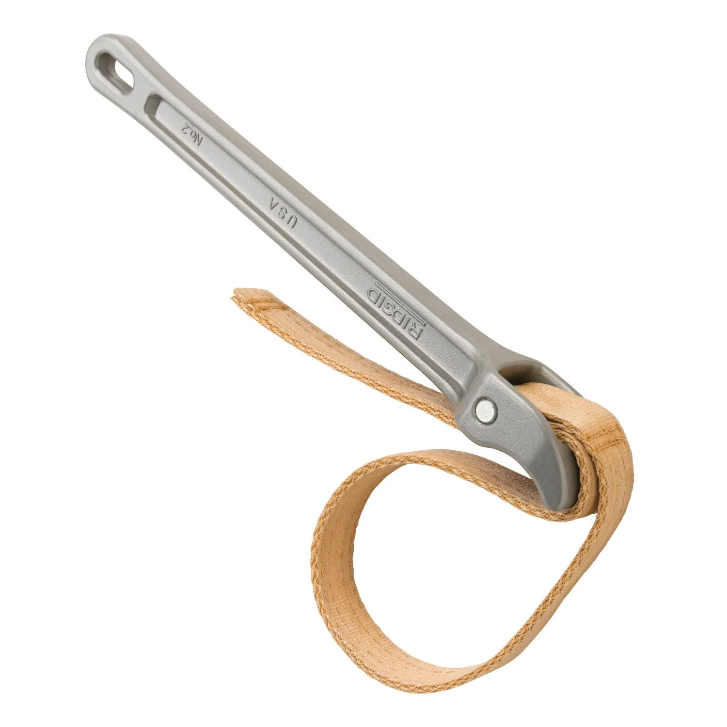 Ridgid 31350 11 ¾” Aluminum Strap Wrench with 17” x 1-1/8” Strap - Image 2