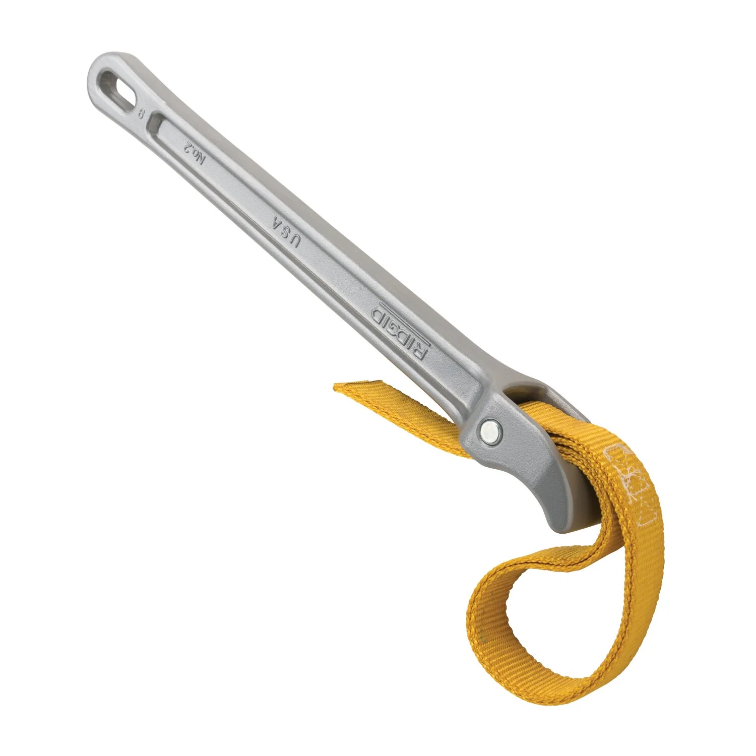 Ridgid 31355 11 ¾” Aluminum Strap Wrench for Plastic with 17” x 1-1/16” Strap - Image 2