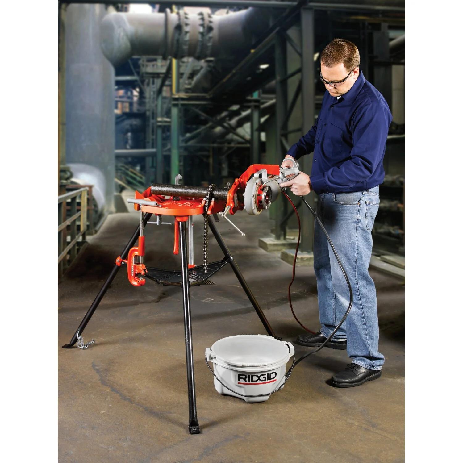 Ridgid 36273 460-6 1/8" - 6" Portable TRISTAND® Chain Vise - Image 6
