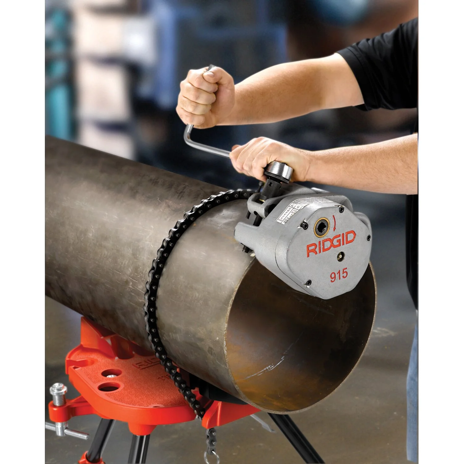 Ridgid 36278 460-12 1/8" - 12" Portable TRISTAND® Chain Vise - Image 5