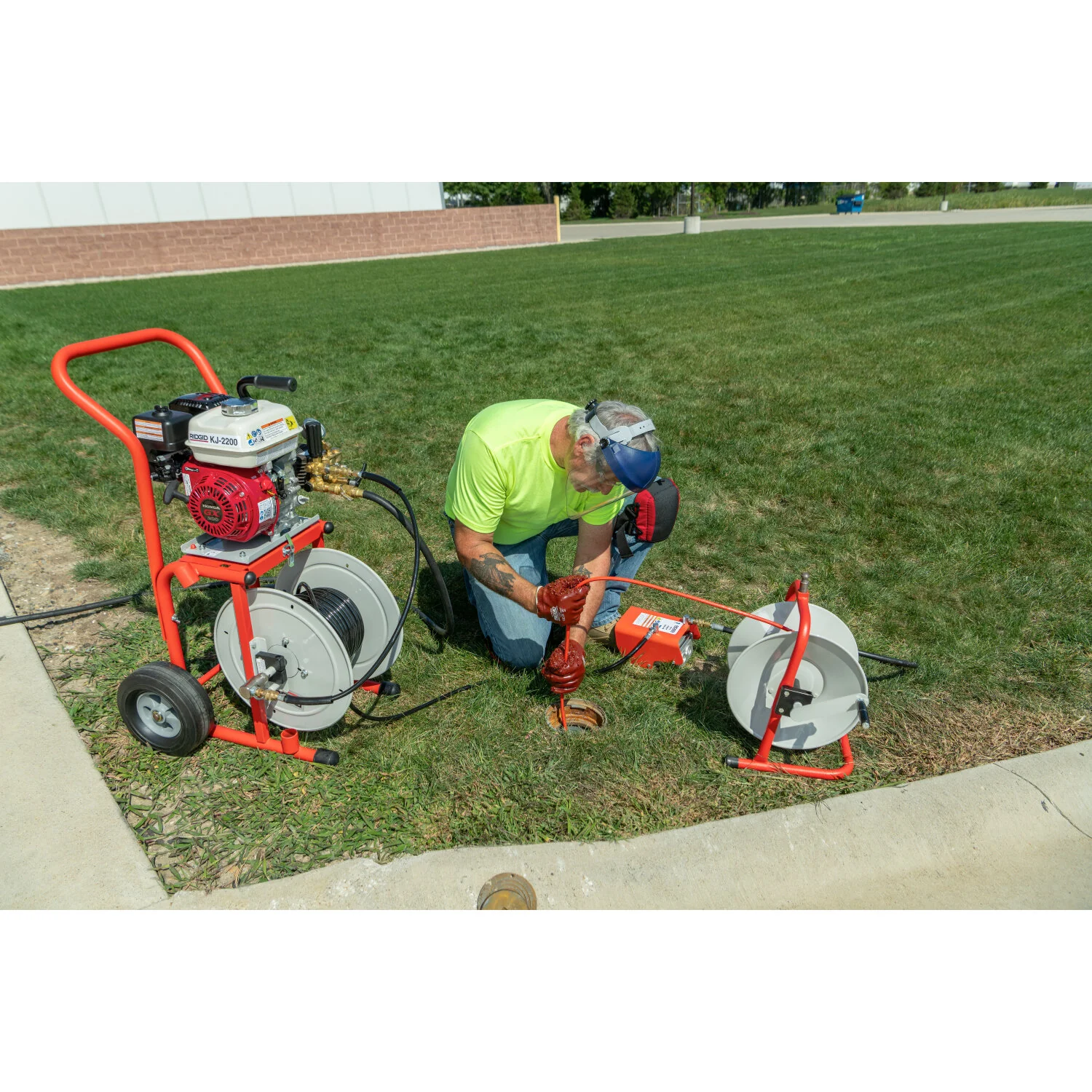 Ridgid 63882 Above With: – H-30 Cart – 110'  x 1⁄4" (33 m x 4.8 mm ) Jet Hose - Image 4