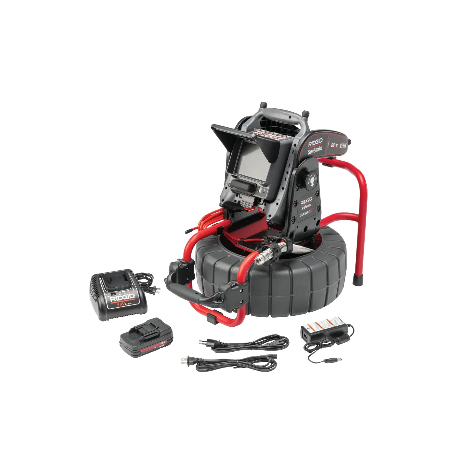 Ridgid 65103 SeeSnake Compact2 System, includes CS6x VERSA Digital Recording Monitor, 18V Battery and Charger - Image 2