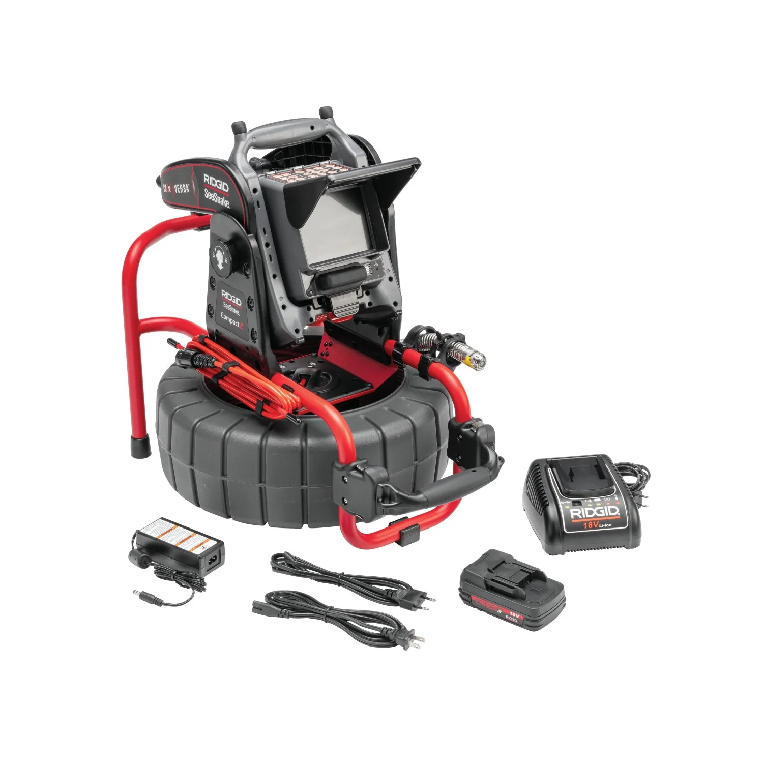 Ridgid 65103 SeeSnake Compact2 System, includes CS6x VERSA Digital Recording Monitor, 18V Battery and Charger - Image 3