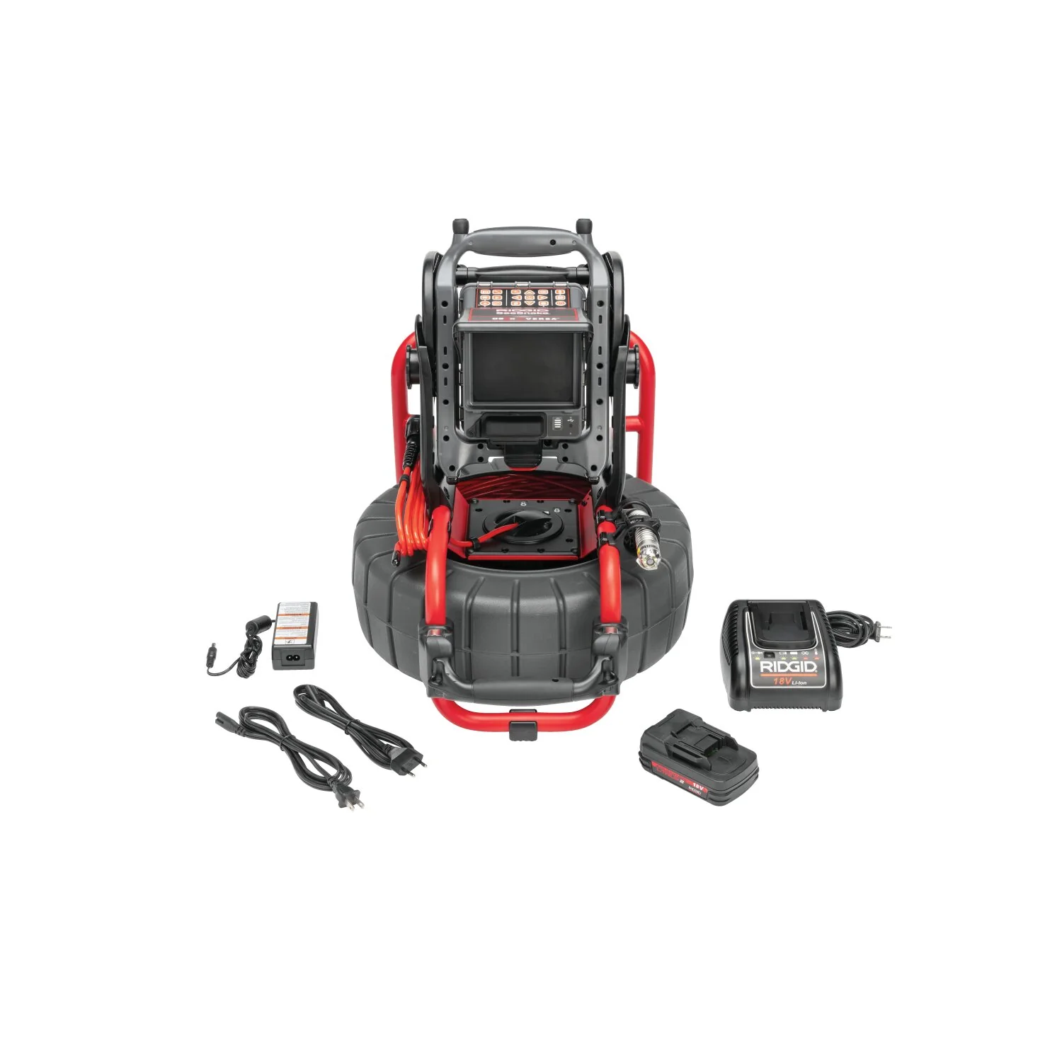Ridgid 65103 SeeSnake Compact2 System, includes CS6x VERSA Digital Recording Monitor, 18V Battery and Charger - Image 8