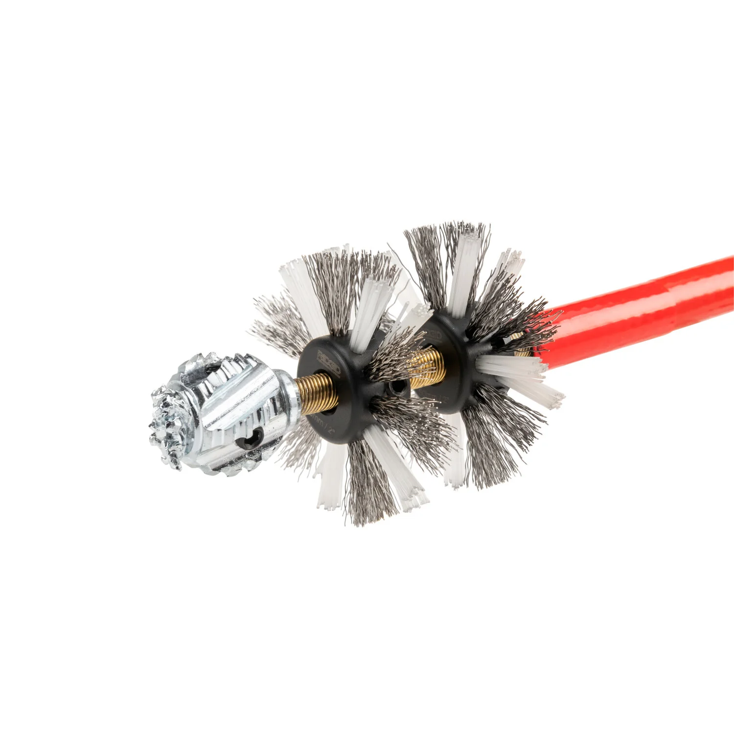 Ridgid 68973 2" (55mm) nylon/steel brush for 5/16" (8mm) cable with nylon and steel strings - Image 3
