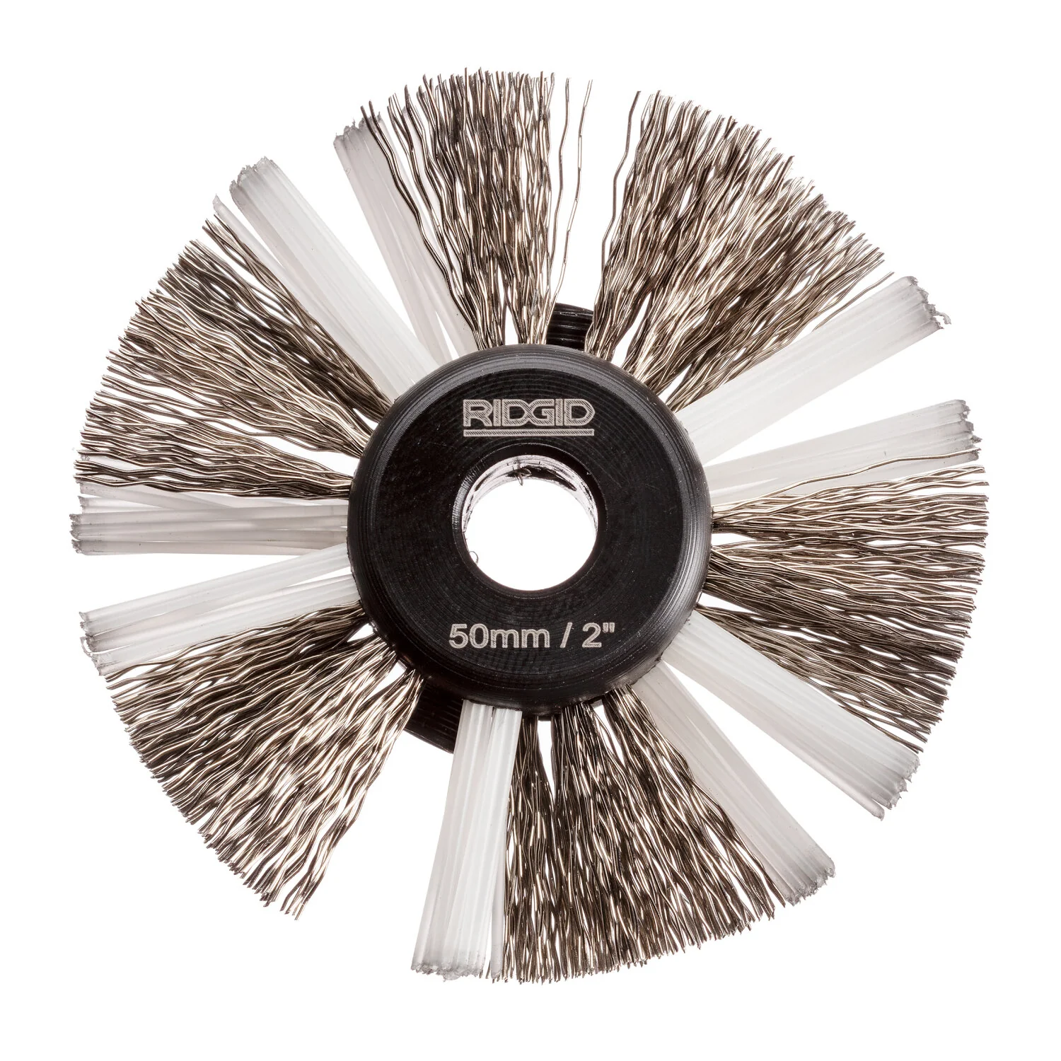 Ridgid 68973 2" (55mm) nylon/steel brush for 5/16" (8mm) cable with nylon and steel strings - Image 5