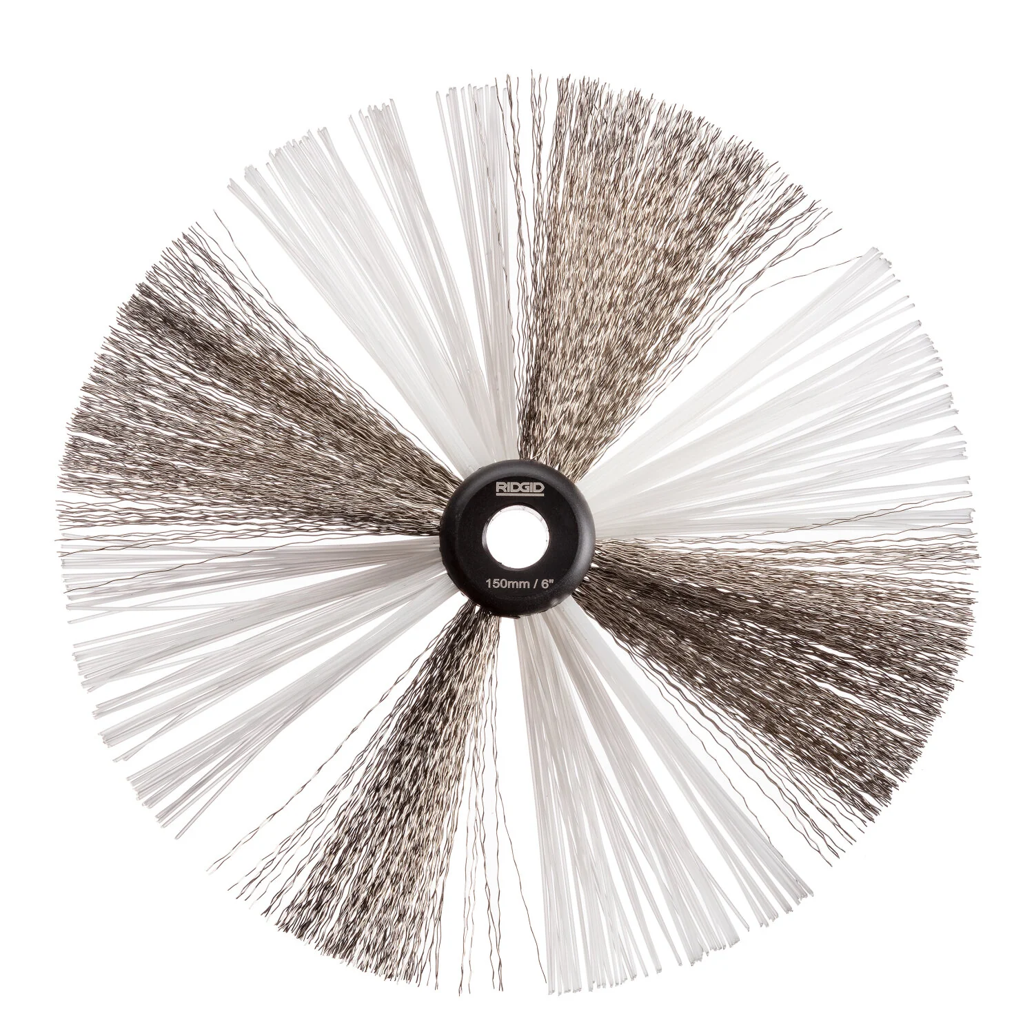 Ridgid 68998 6" (155mm) nylon/steel brush for 3/8" (10mm) cable with nylon and steel strings - Image 3