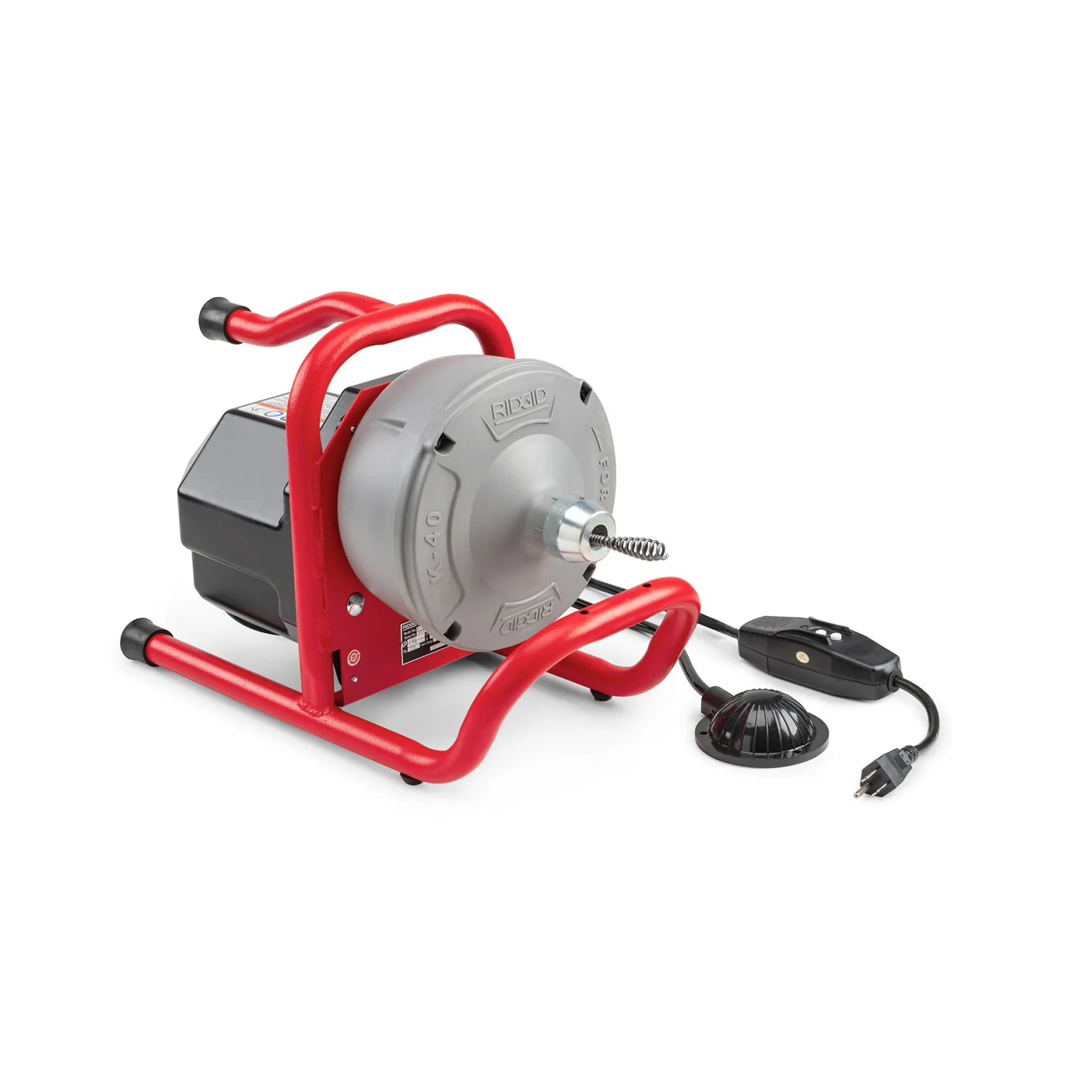 Ridgid 71722 Machine with:  AUTOFEED, Guide Hose, Mounting Bracket, C-13IC SB, 5/16" x 35' (8 mm x 10.7 m) Speed Bump Cable with Inner Drum - Image 5