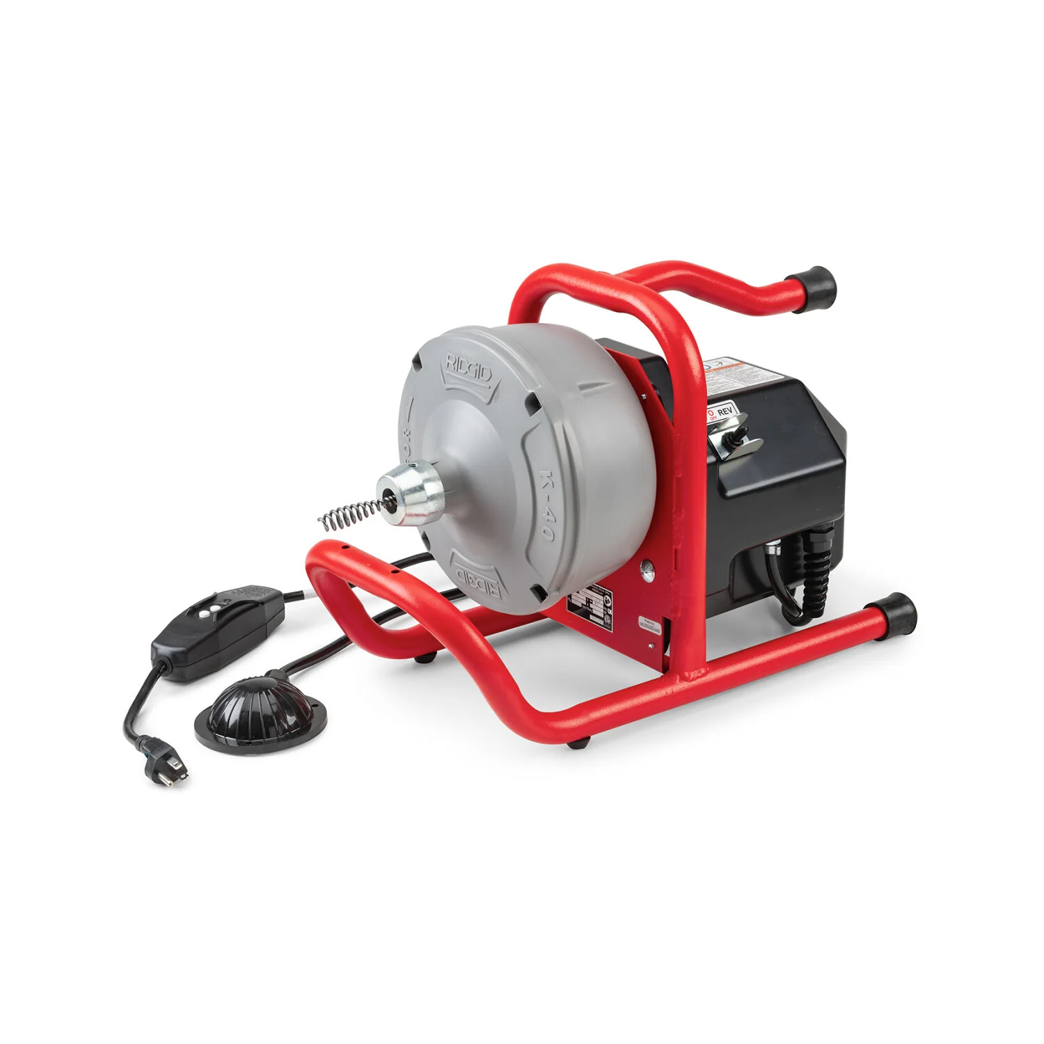 Ridgid 71732 Machine with:  AUTOFEED, Guide Hose, Mounting Bracket, C-13IC SB, 5/16" x 35' (8 mm x 10.7 m) Speed Bump Cable with Inner Drum - Image 4