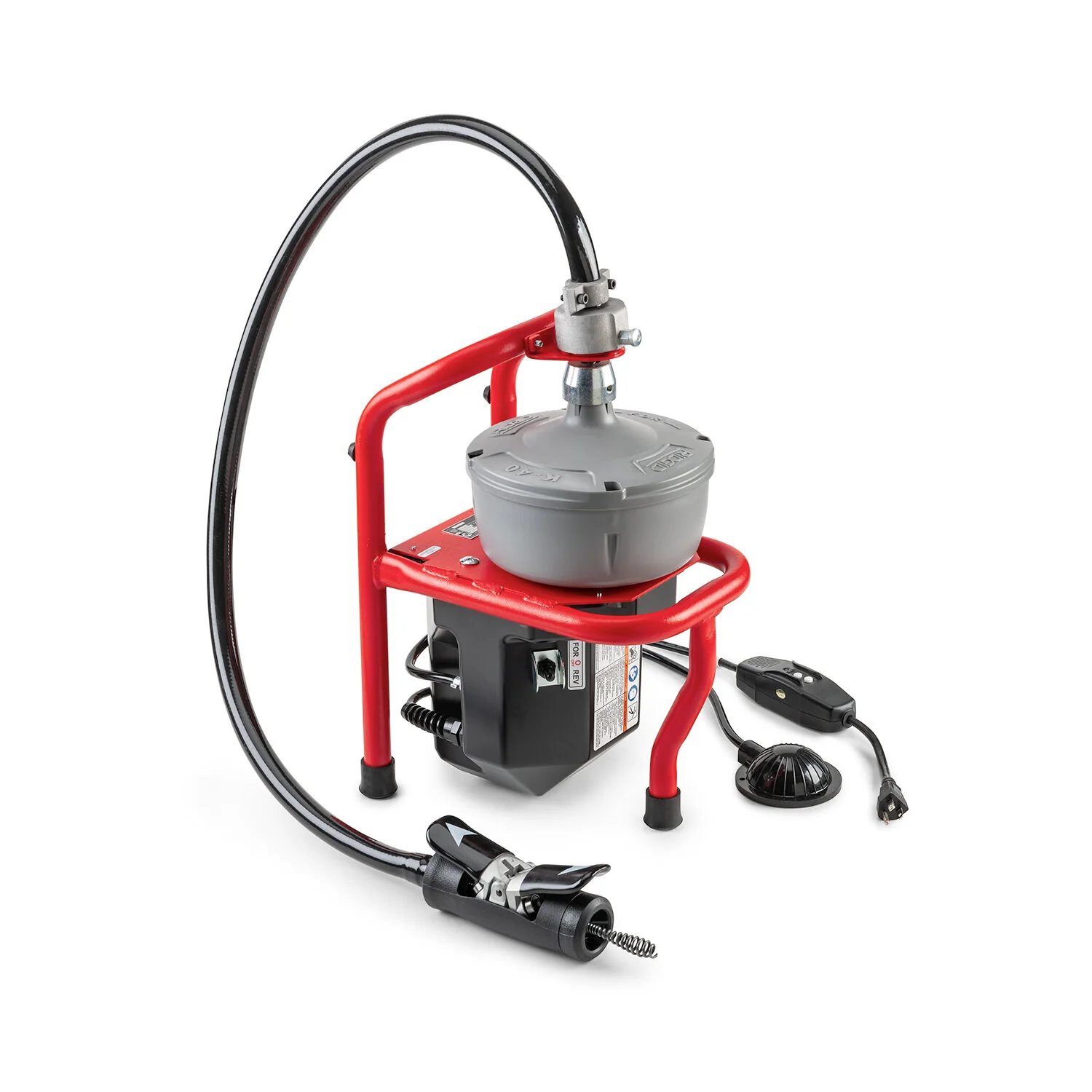 Ridgid 71732 Machine with:  AUTOFEED, Guide Hose, Mounting Bracket, C-13IC SB, 5/16" x 35' (8 mm x 10.7 m) Speed Bump Cable with Inner Drum - Image 6