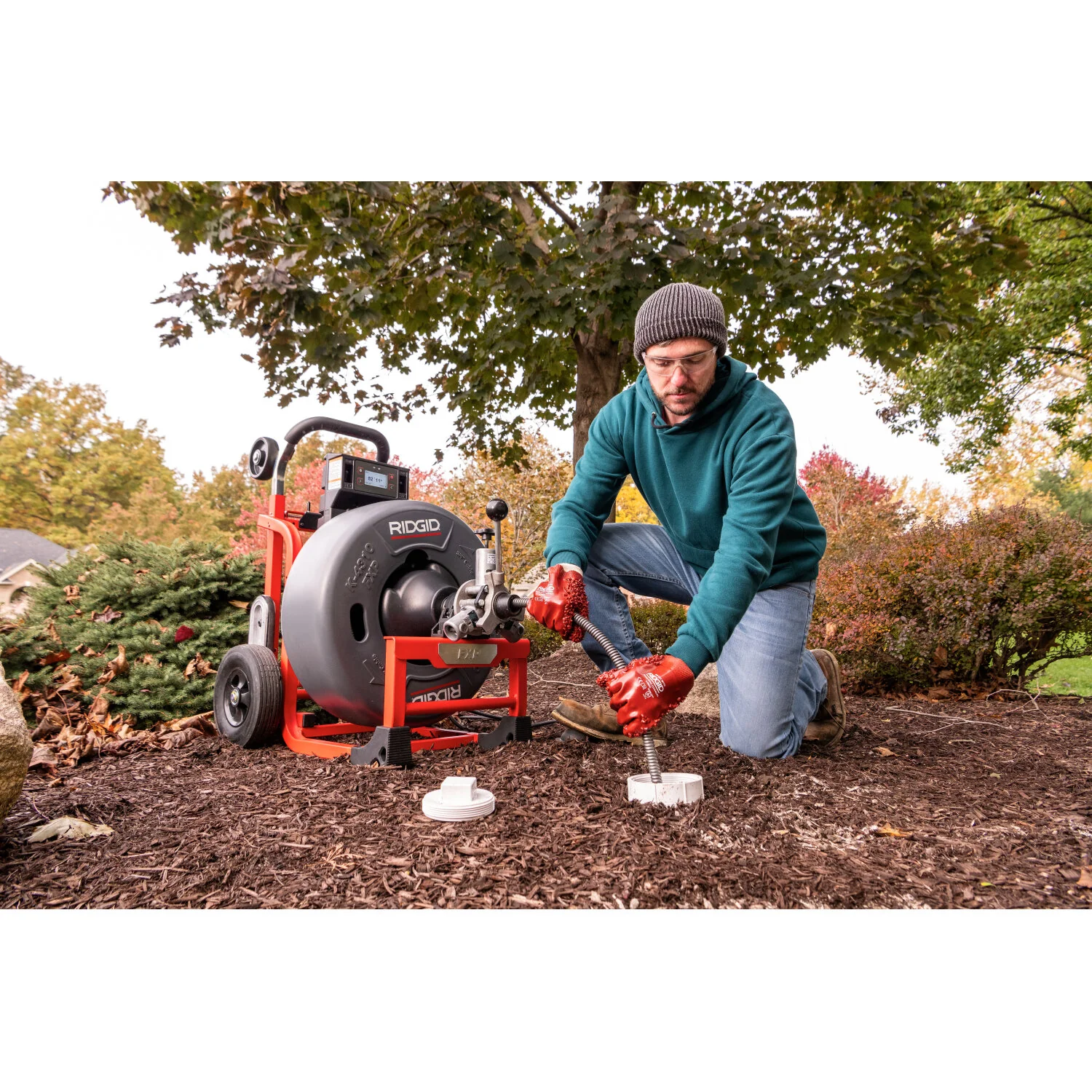 Ridgid 73073 K-4310 FXP 5/8" Drum Machine with FXP Battery-8.0 Ah (Qty-2) & Charger - Image 4