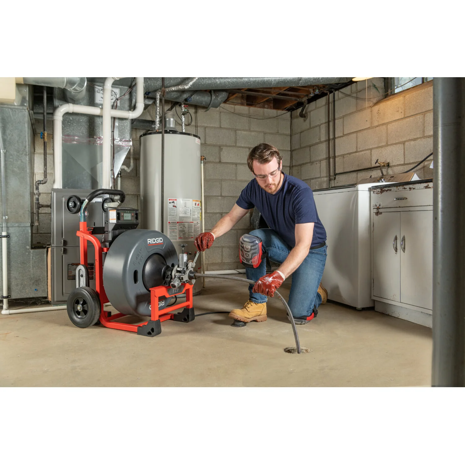 Ridgid 73073 K-4310 FXP 5/8" Drum Machine with FXP Battery-8.0 Ah (Qty-2) & Charger - Image 5