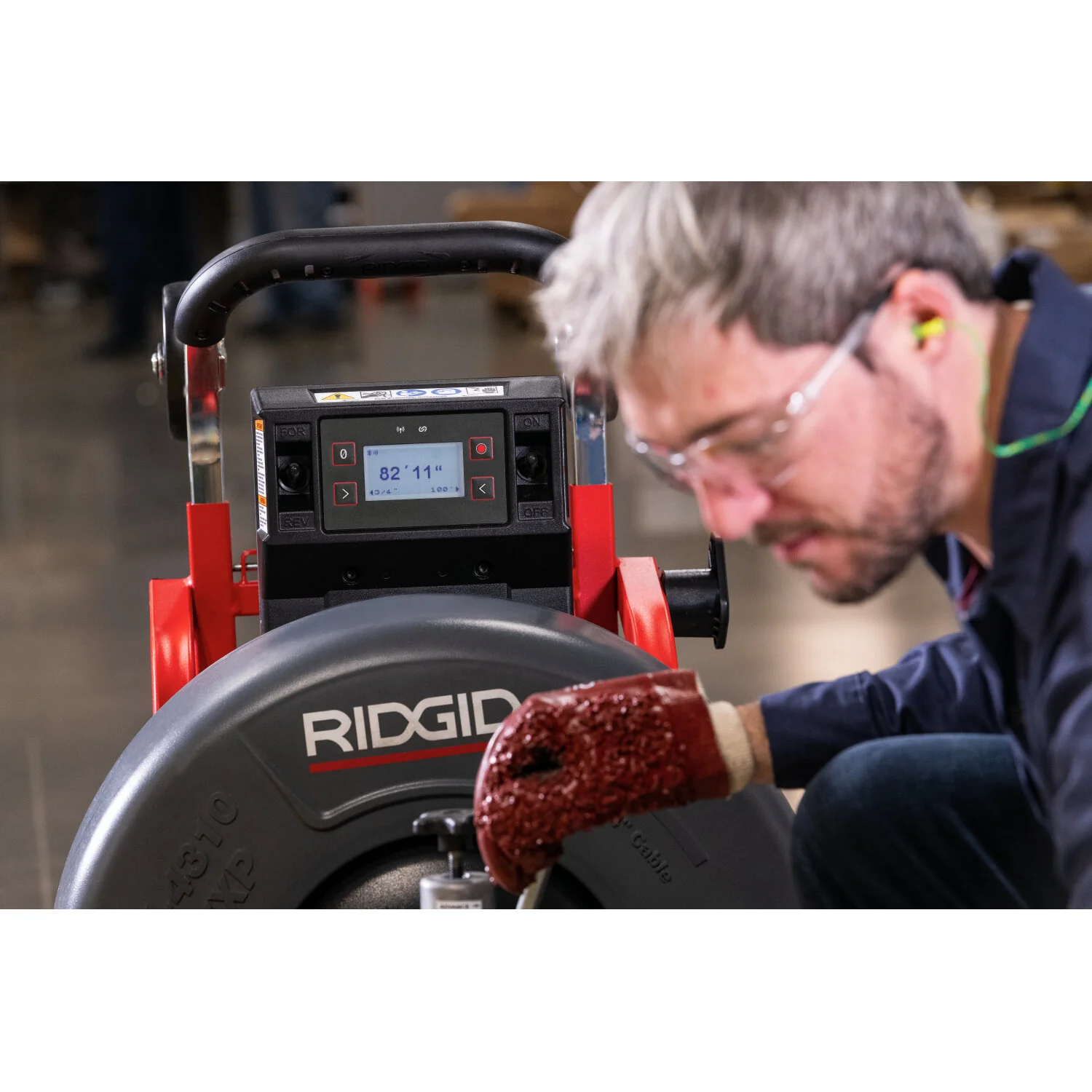 Ridgid 73073 K-4310 FXP 5/8" Drum Machine with FXP Battery-8.0 Ah (Qty-2) & Charger - Image 6