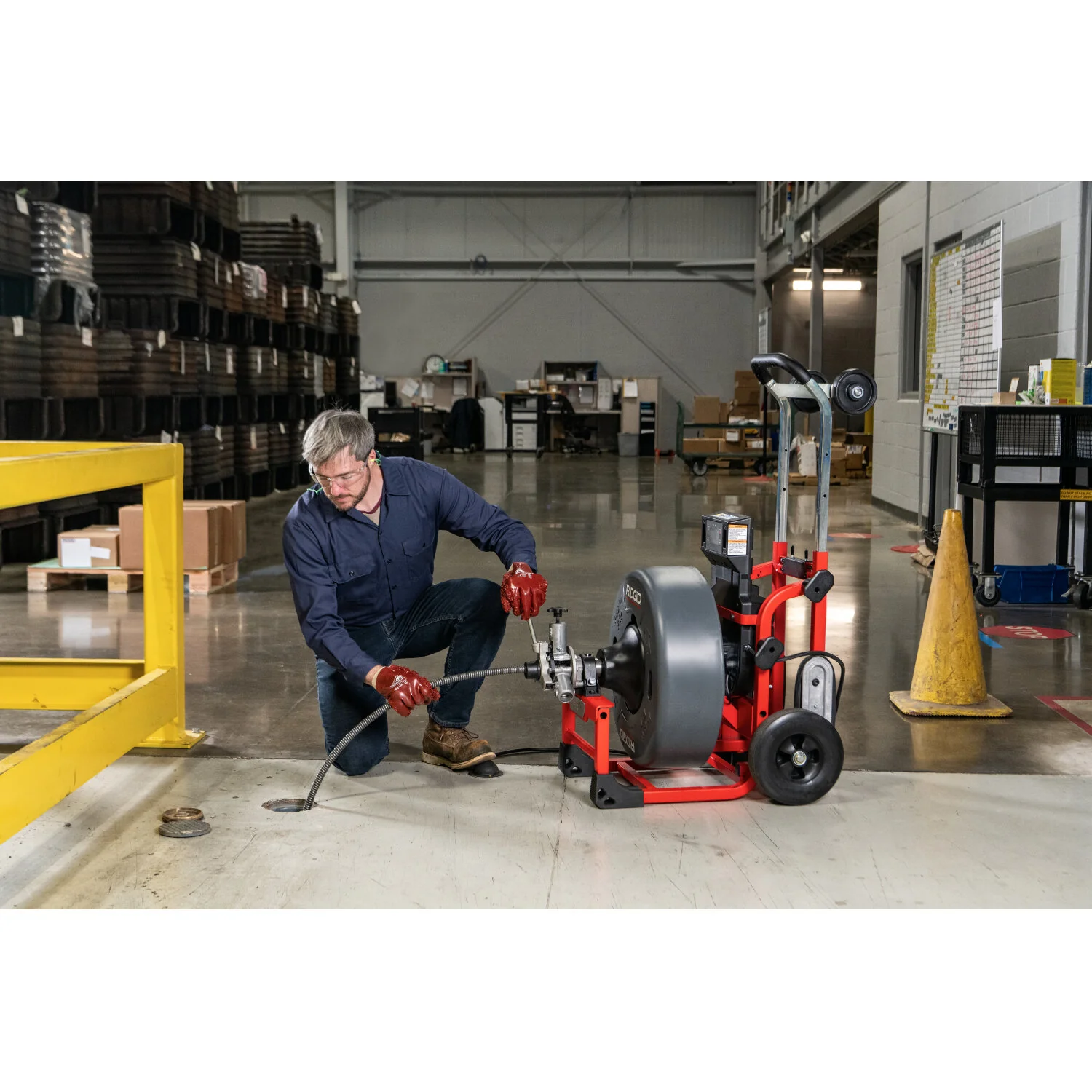 Ridgid 73073 K-4310 FXP 5/8" Drum Machine with FXP Battery-8.0 Ah (Qty-2) & Charger - Image 7