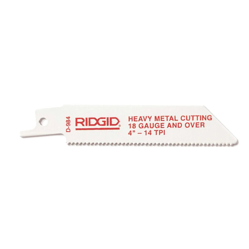 Ridgid 80510 RIDGID Non-Ferrous Metals 6" (150mm) Reciprocating Saw Blade - 18 Teeth Per in. - 5 Pack - Image 4