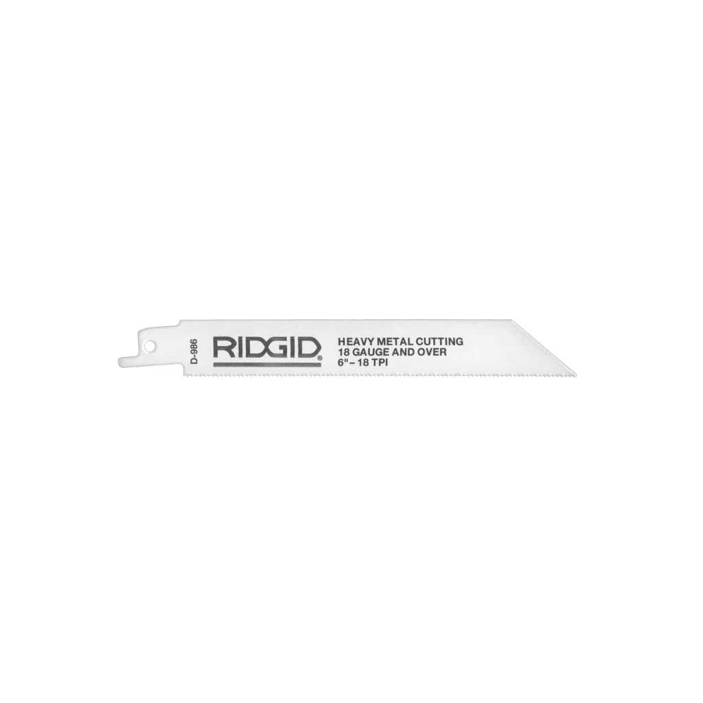 Ridgid 80515 RIDGID Sheet Steel & Steel Pipe 6" (150mm) Reciprocating Saw Blade - 24 Teeth Per in. - 5 Pack
