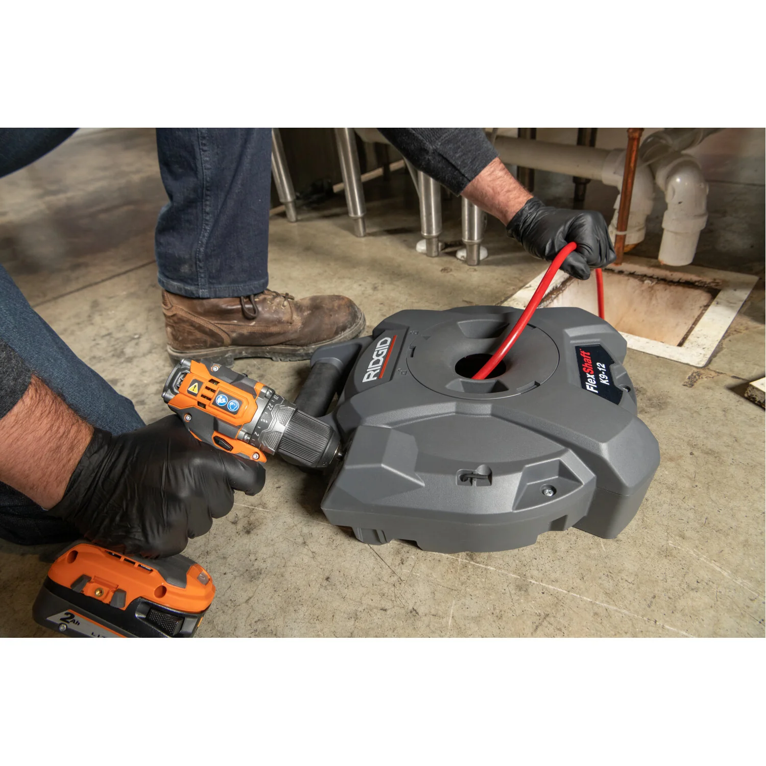 Ridgid 74978 FlexShaft K9-12 Drain Cleaning Machine - Image 2